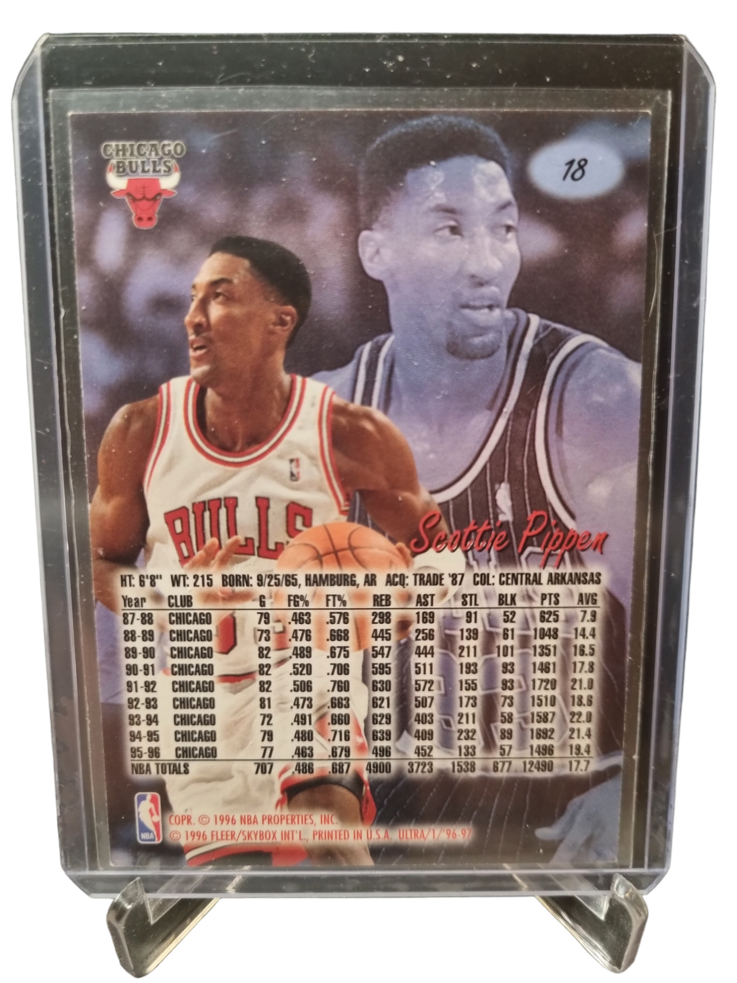 1996-97 Fleer Ultra #18 Scottie Pippen