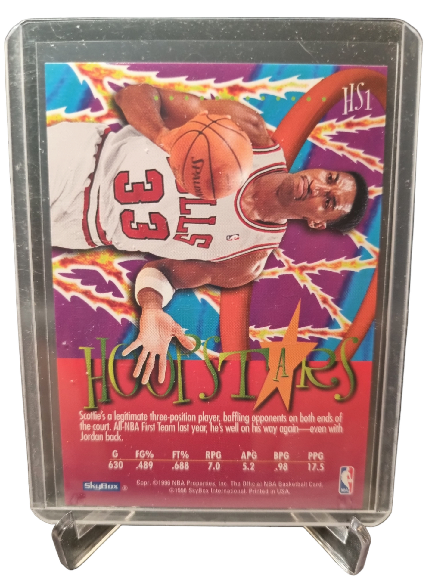 1996 Hoops #HS1 Scottie Pippen Hoopstars