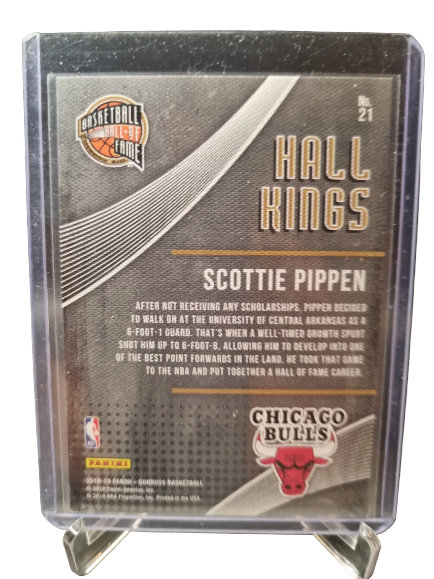 2018-19 Panini Donruss #21 Scottie Pippen Hall Kings