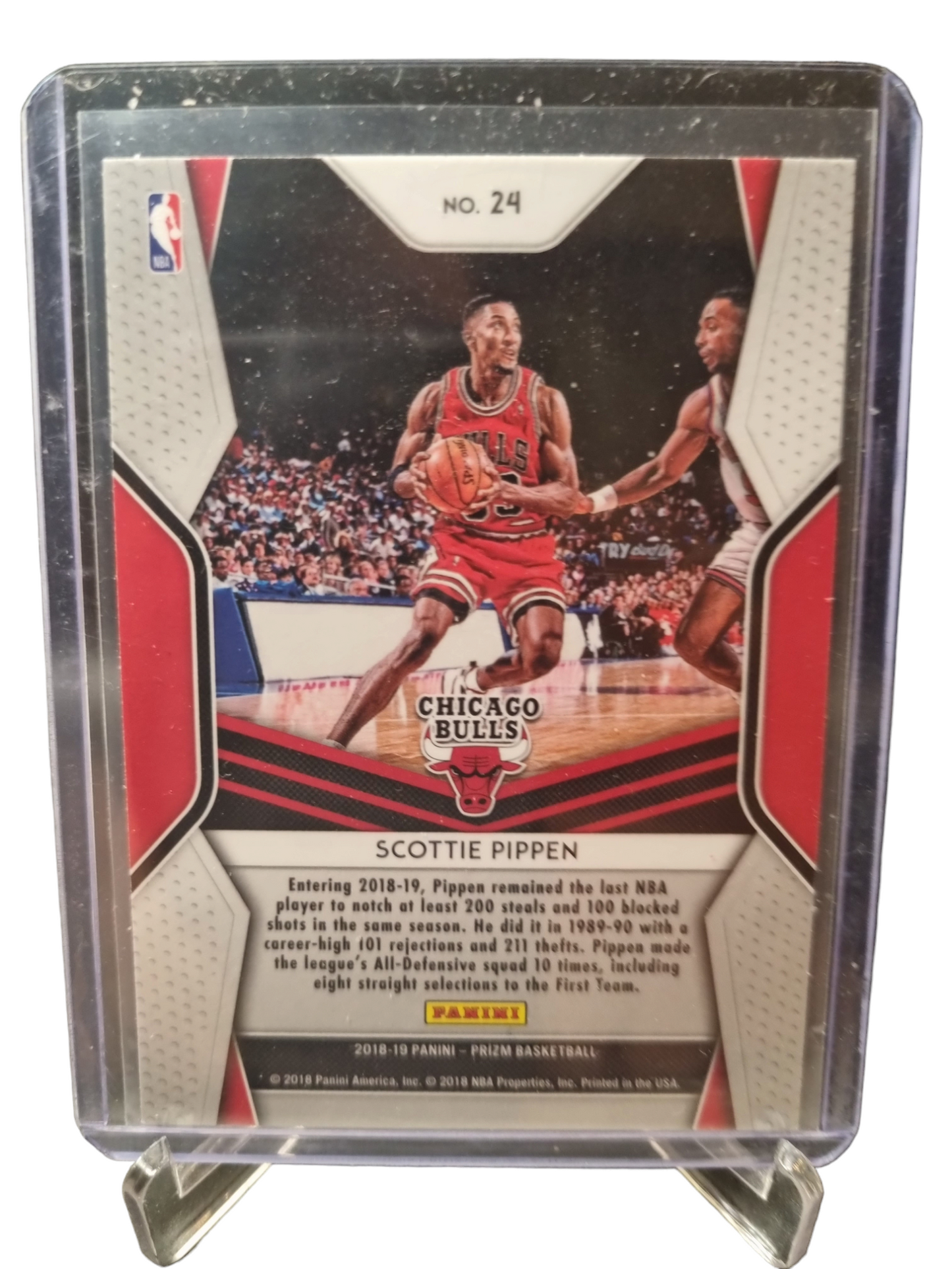 2018-19 Panini Prizm #24 Scottie Pippen Dominance