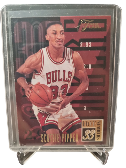 1994-95 Flair #13 of 20 Scottie Pippen Hot Numbers