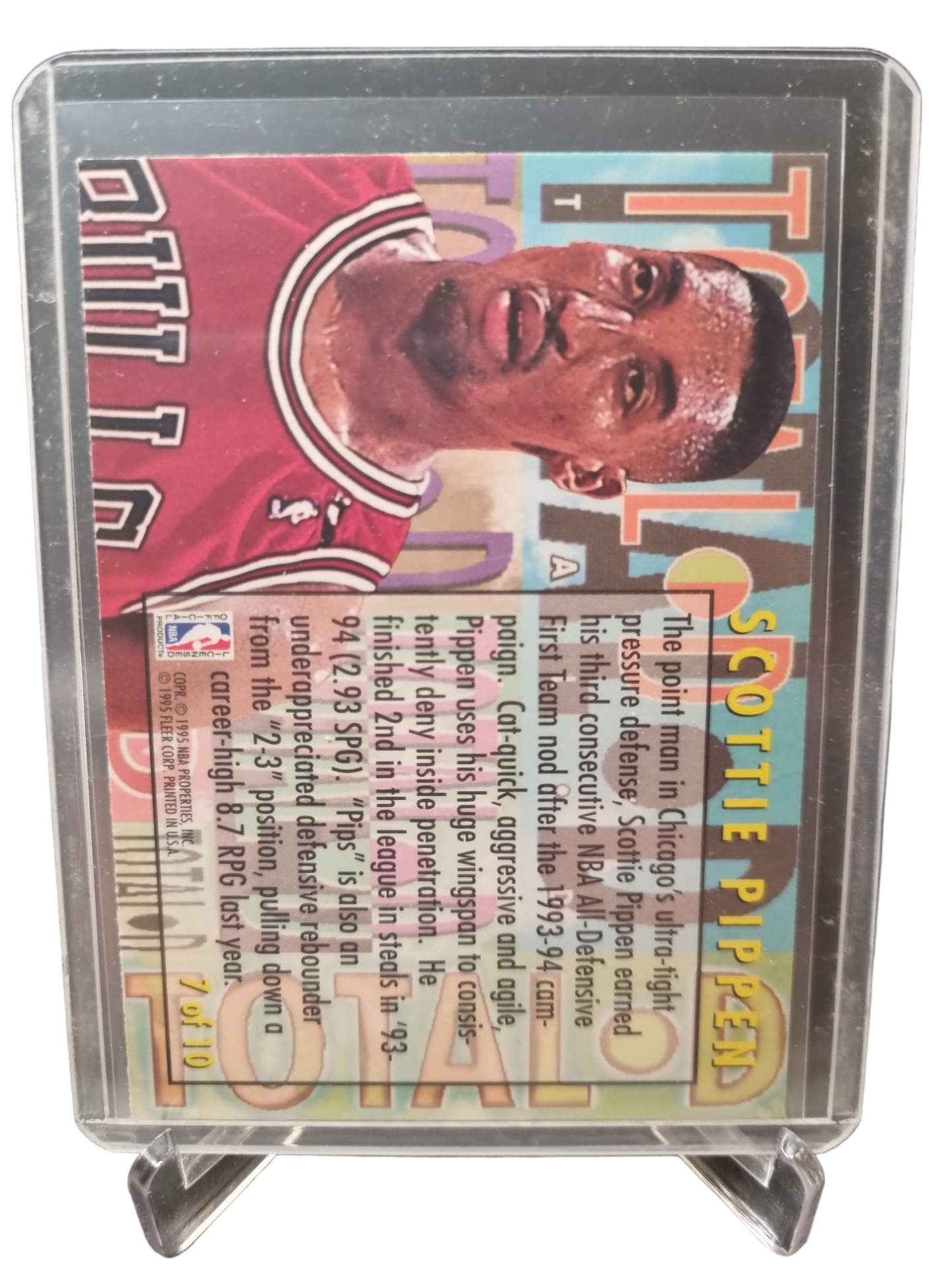 1994-95 Fleer #7 of 10 Scottie Pippen Total D