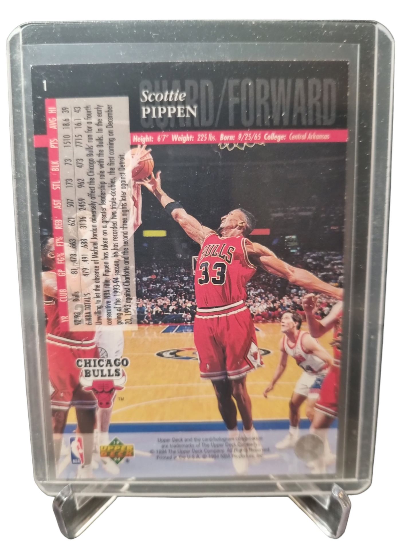 1994 Upper Deck #1 Scottie Pippen Electric Court