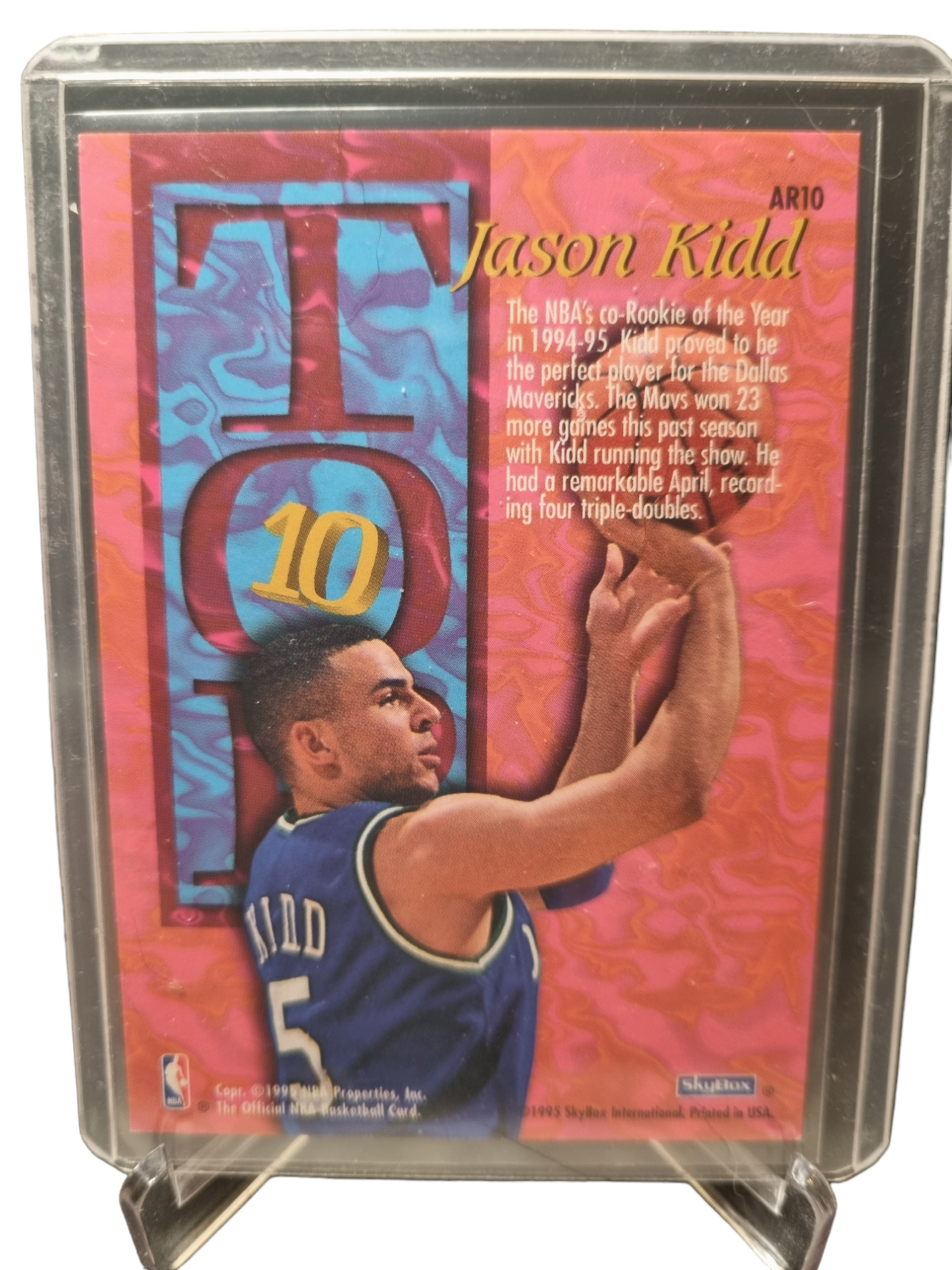 1995 Hoops #AR10 Jason Kidd Rookie Card Top 10 NBA Hoops All-Time Rookie Team