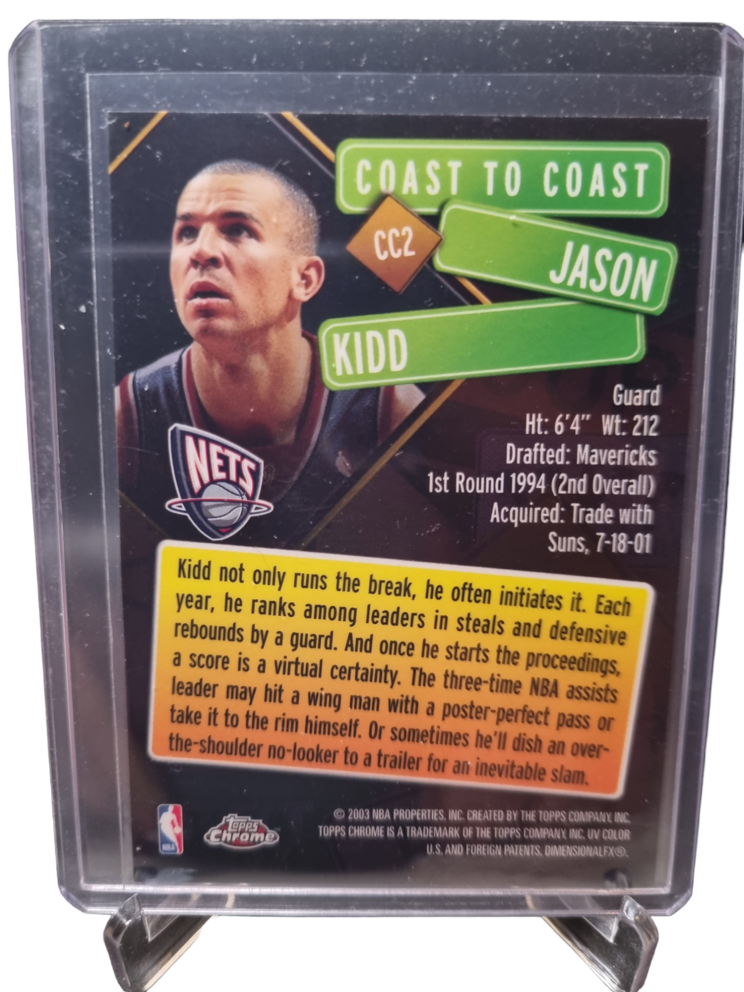 2003 Topps Chrome #CC2 Jason Kidd Coast To Coast