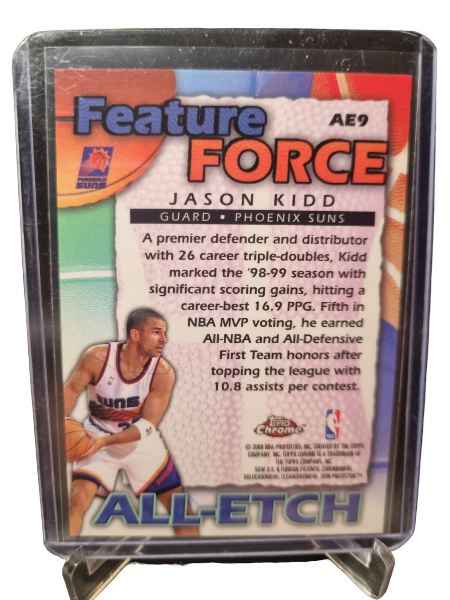 2000 Topps Chrome #AE9 Jason Kidd Feature Force