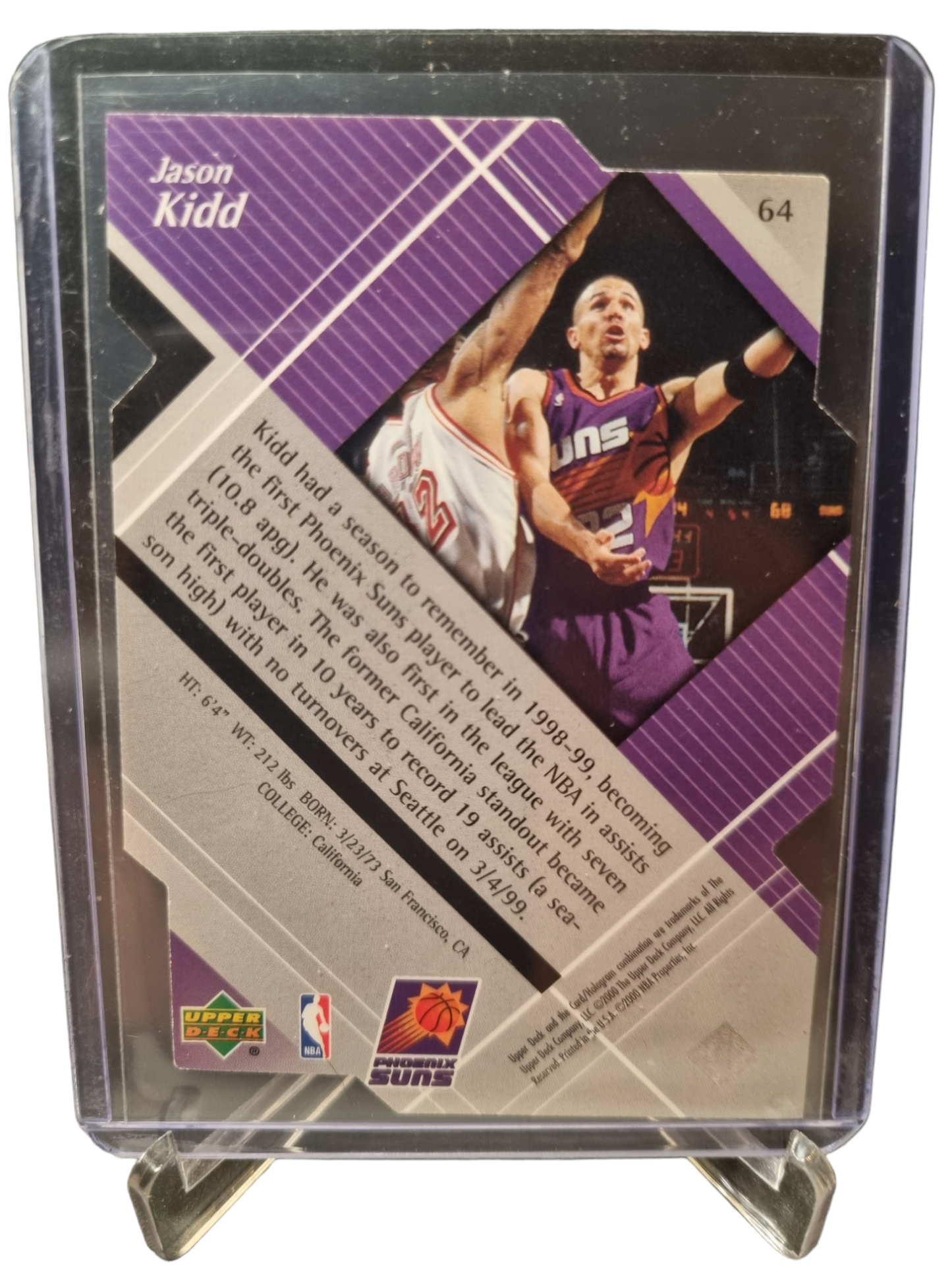 2000 Upper Deck #64 Jason Kidd Black Diamond Die Cut