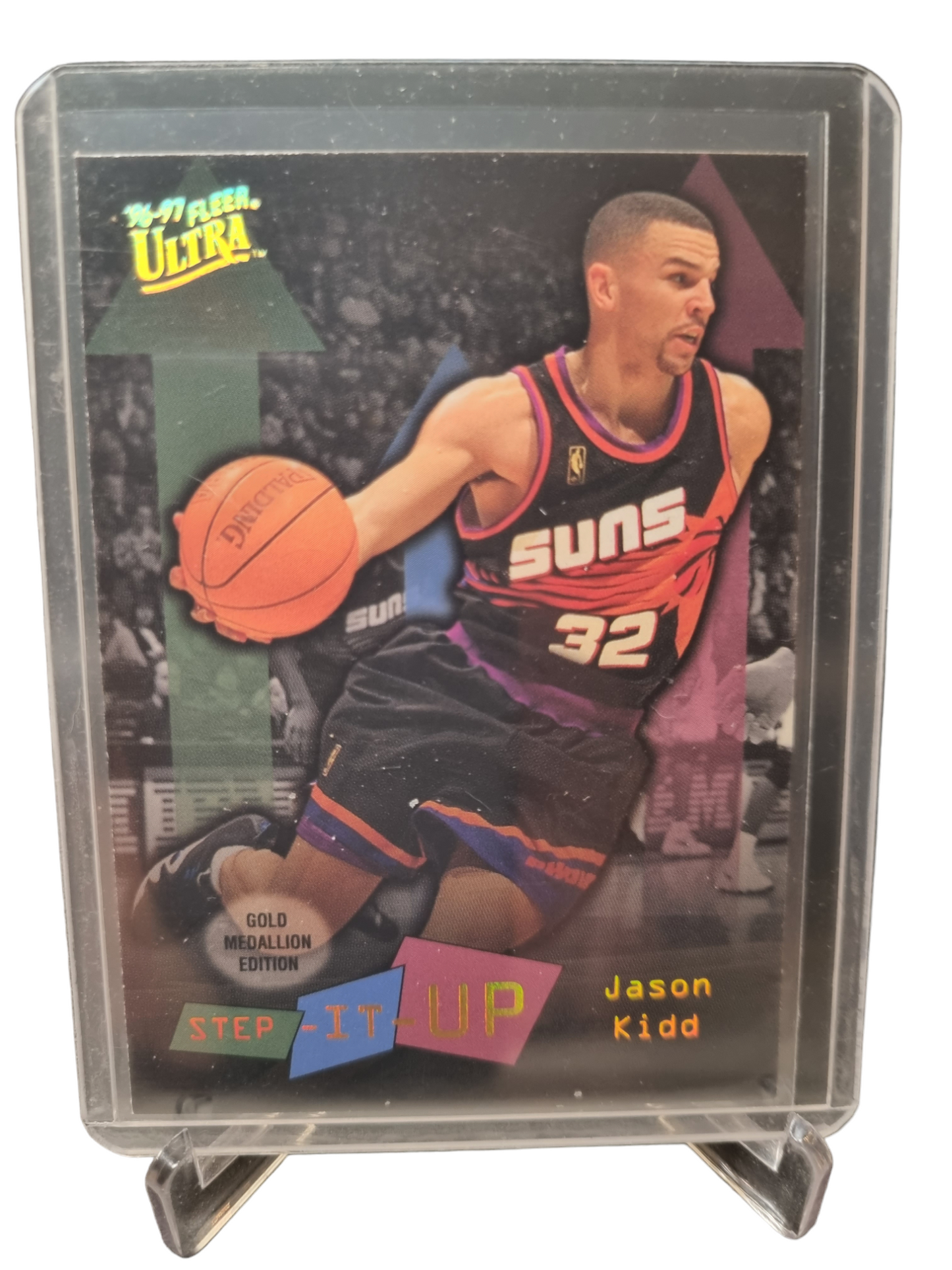 1996-97 Fleer #G-281 Jason Kidd Step It Up Gold Medallion Edition