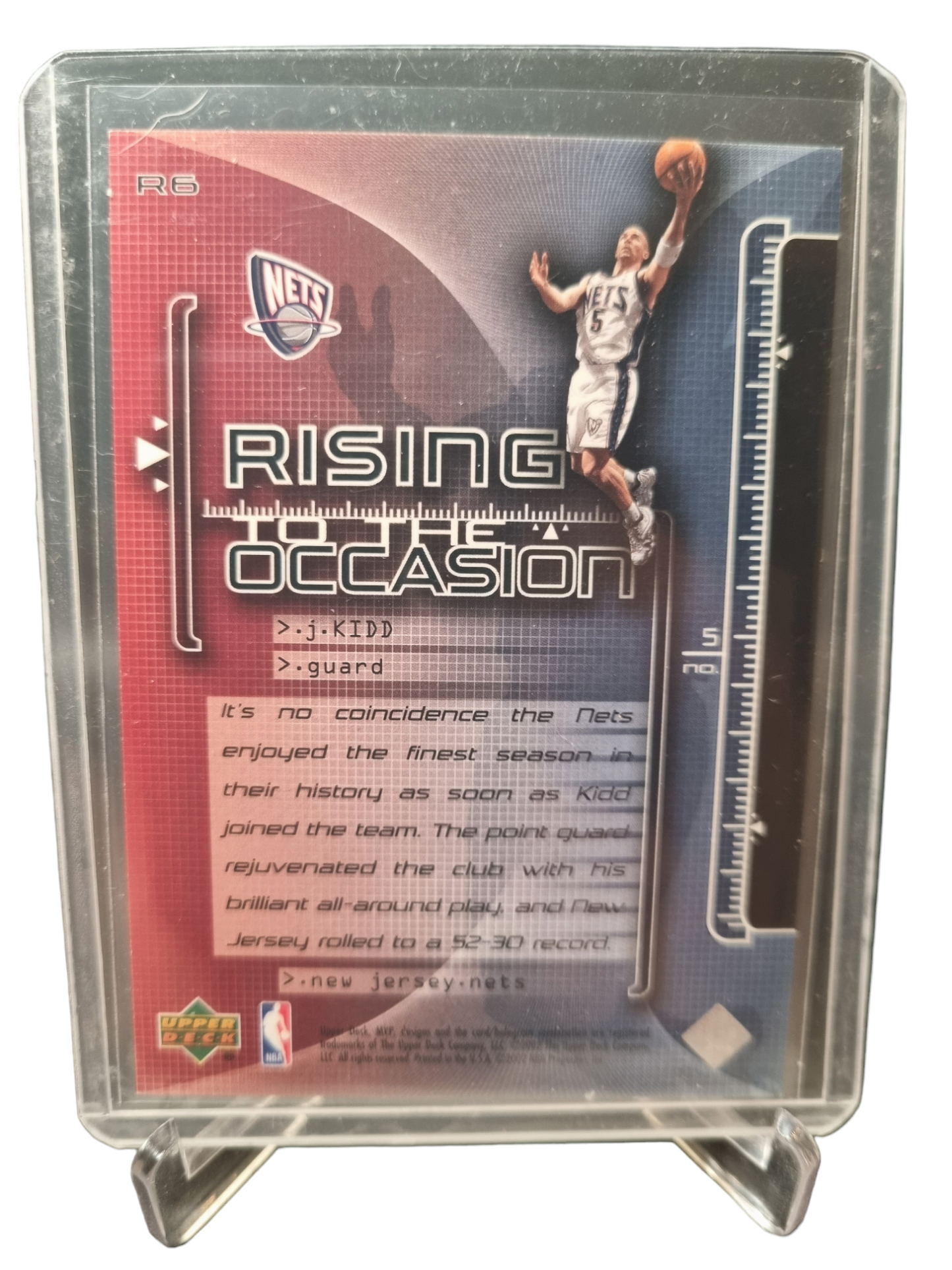 2002 Upper Deck #R6 Jason Kidd Rising The Occasion