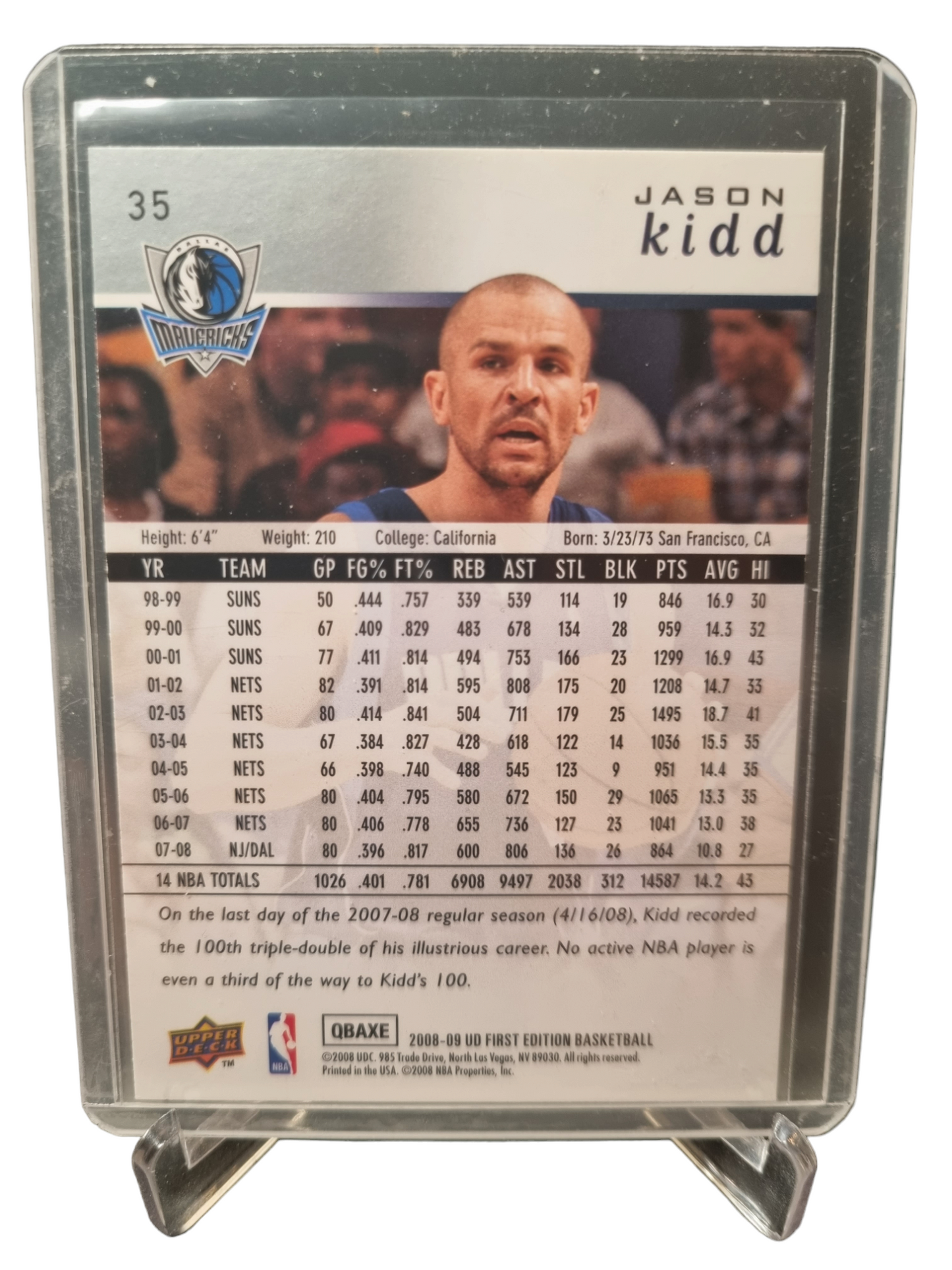 2008-09 Upper Deck #35 Jason Kidd First Edition