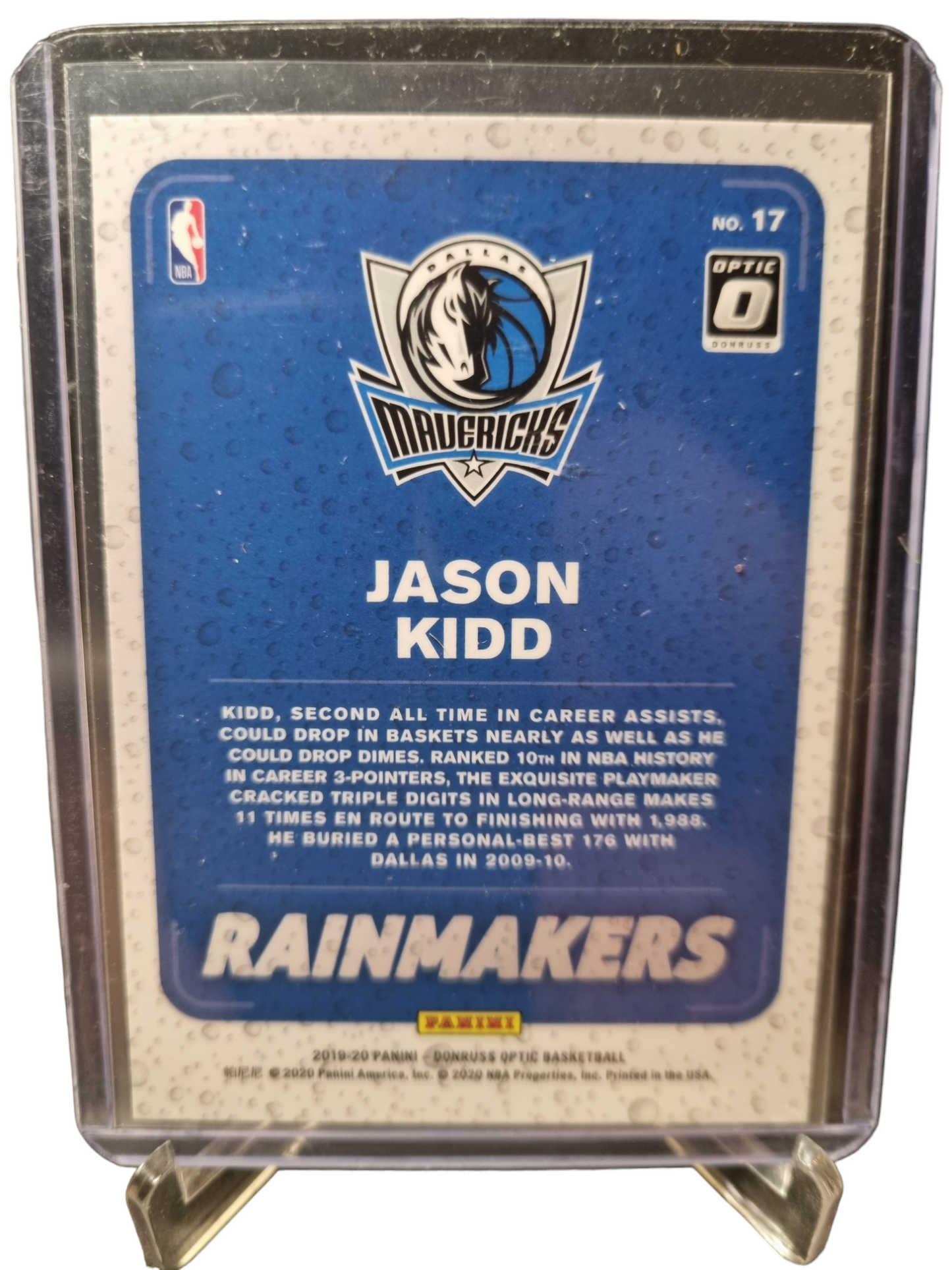 2019-20 Panini Donruss Optic #17 Jason Kidd Rain Makers