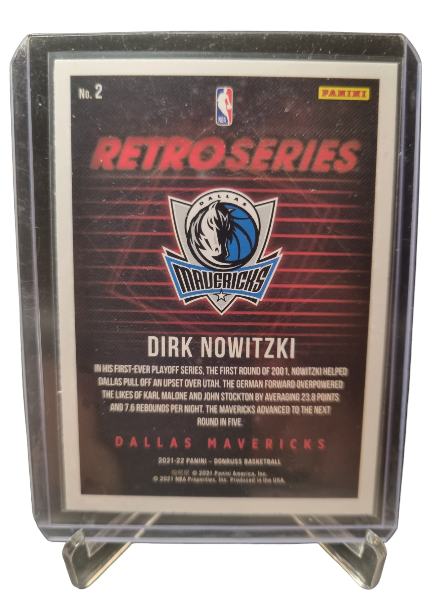 2021-22 Panini Donruss #2 Dirk Nowitzki Retro Series