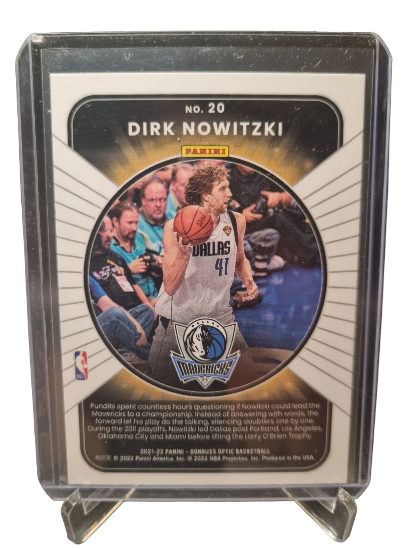 2021-22 Panini Donruss Optic #20 Dirk Nowitzki Winner Stays