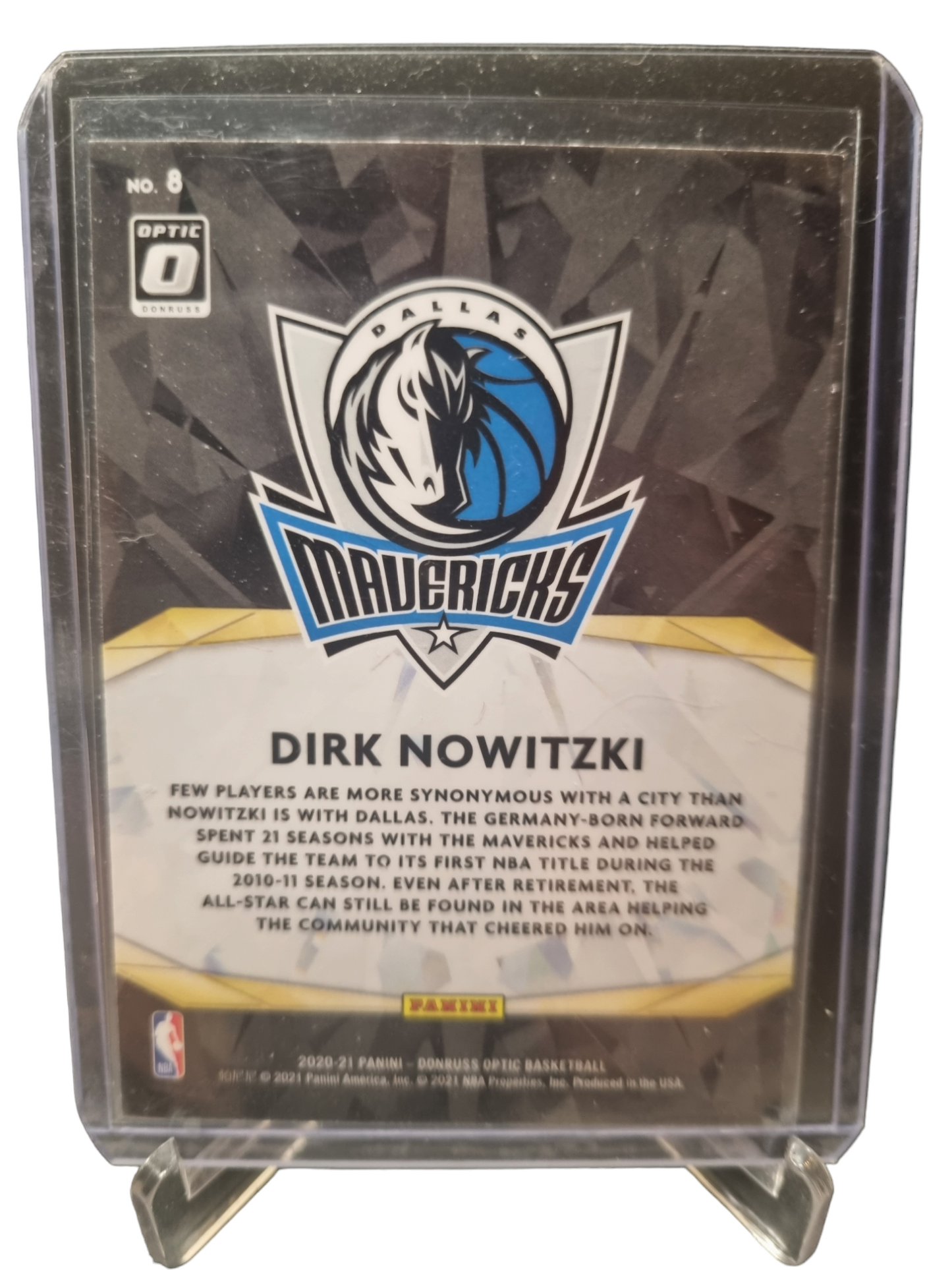 2020-21 Panini Donruss Optic #8 Dirk Nowitzki Winner Stays