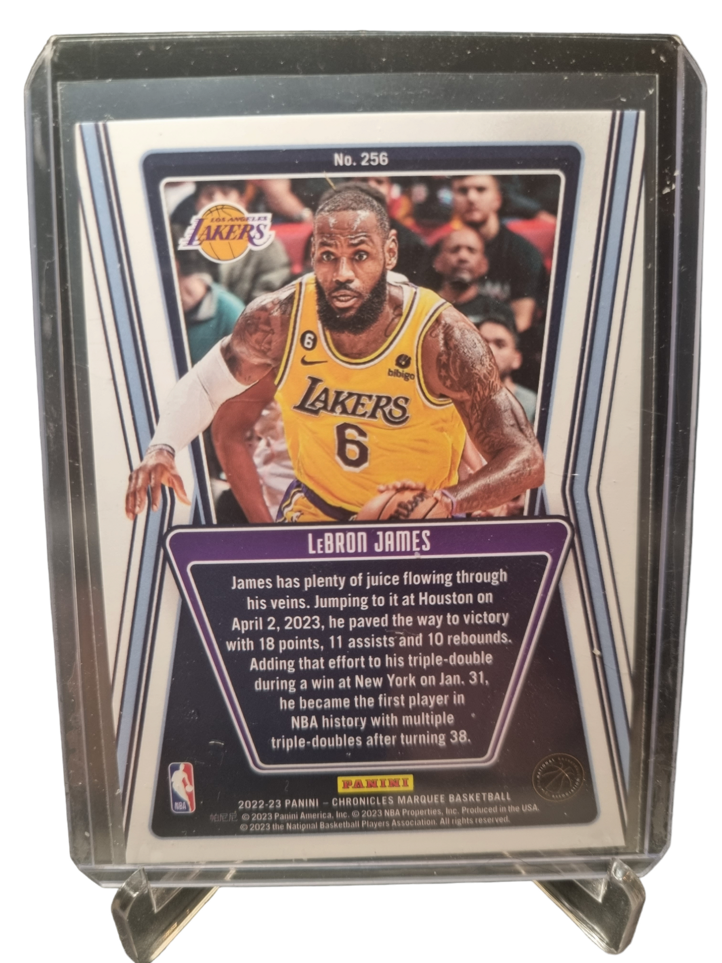 2022-23 Panini Chronicles Marquee #256 Lebron James Marquee