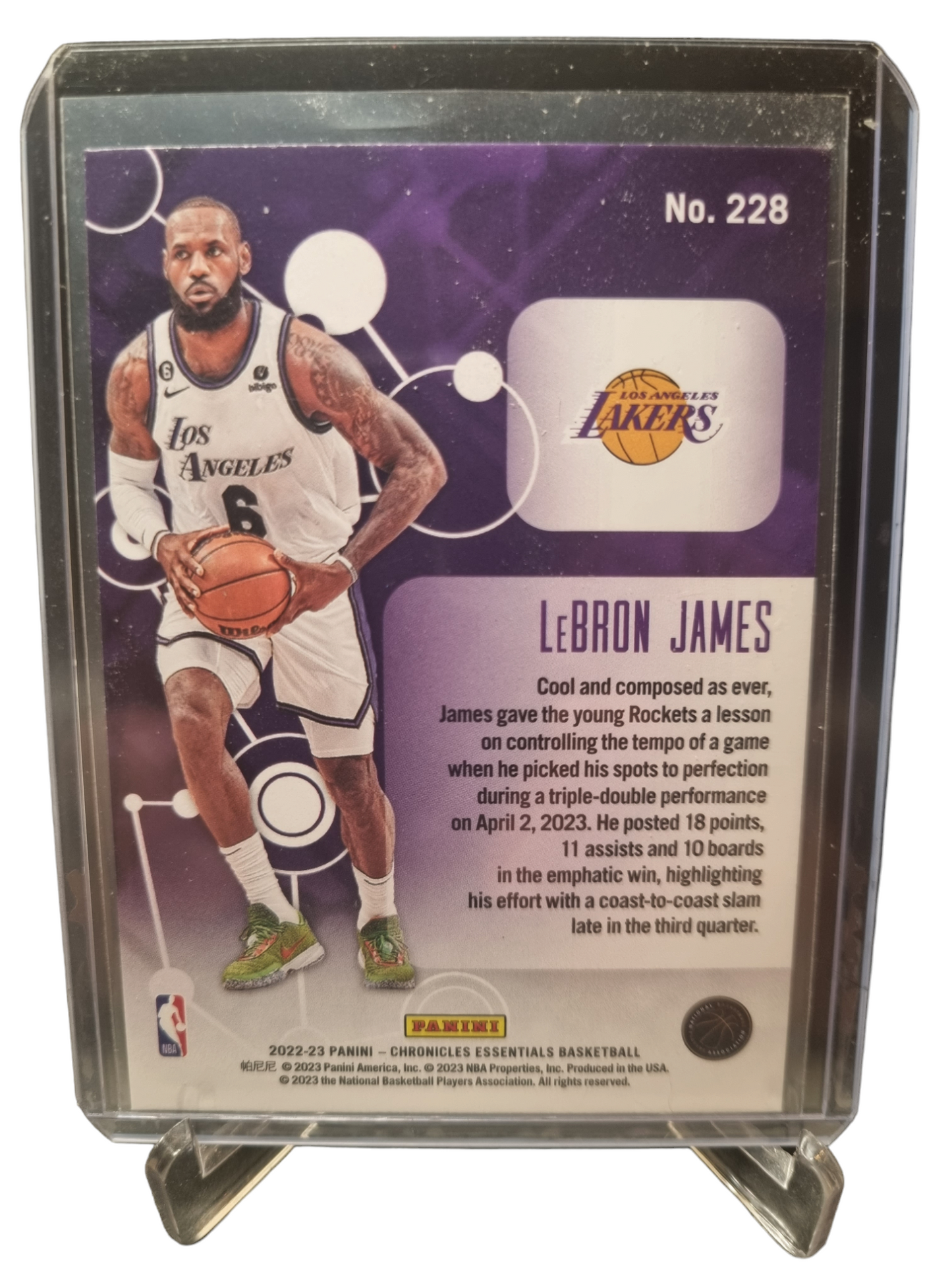 2022-23 Panini Chronicles Essentials #228 Lebron James