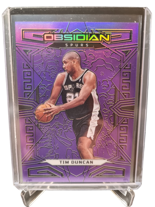 2022-23 Panini Obsidian #150 Tim Duncan Purple Flood 47/49