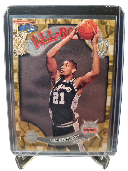 1997-98 Fleer #1 of 15 AR Tim Duncan Rookie Card All-Rookie