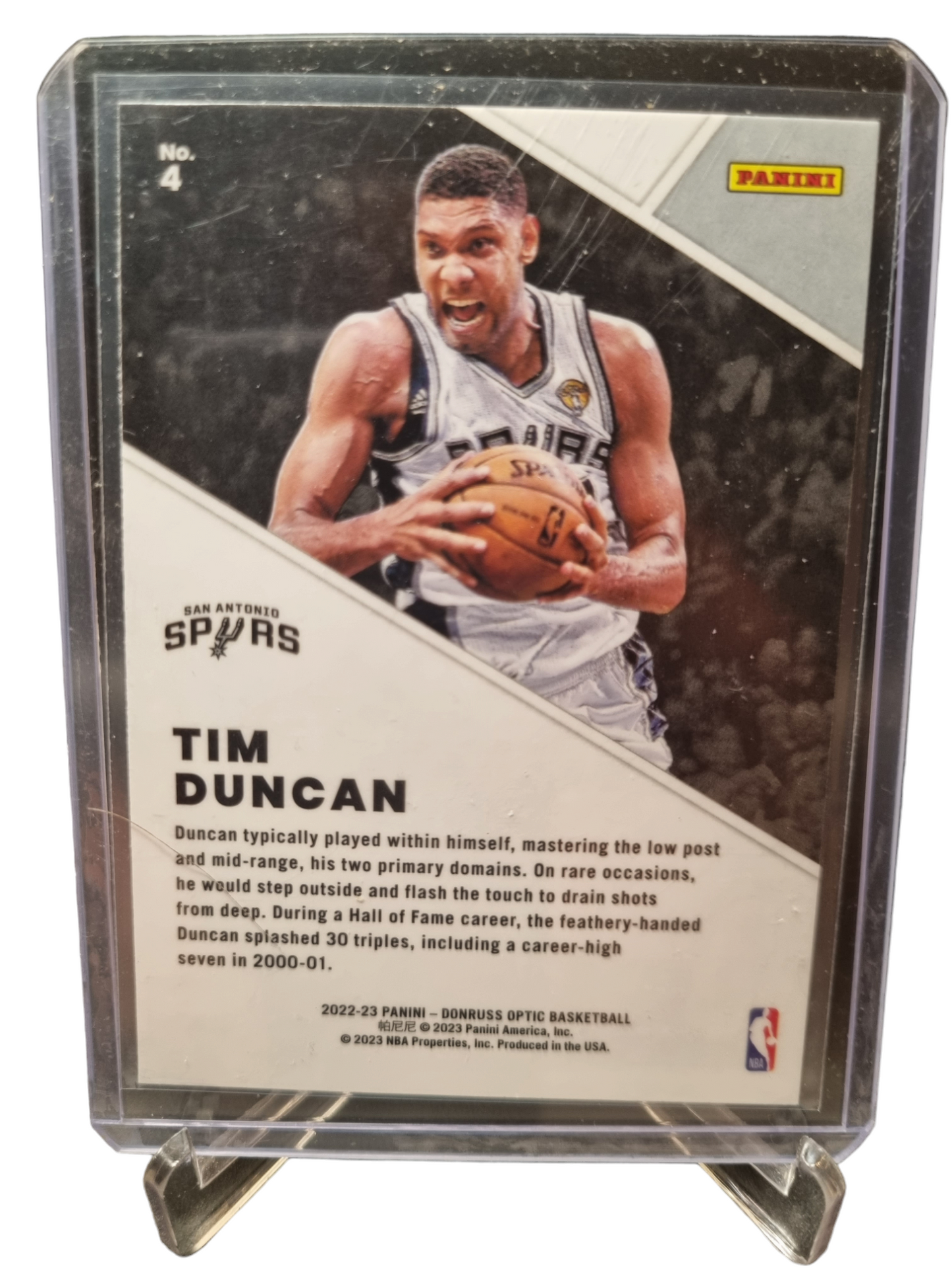 2022-23 Panini Donruss Optic #4 Tim Duncan Winner Stays