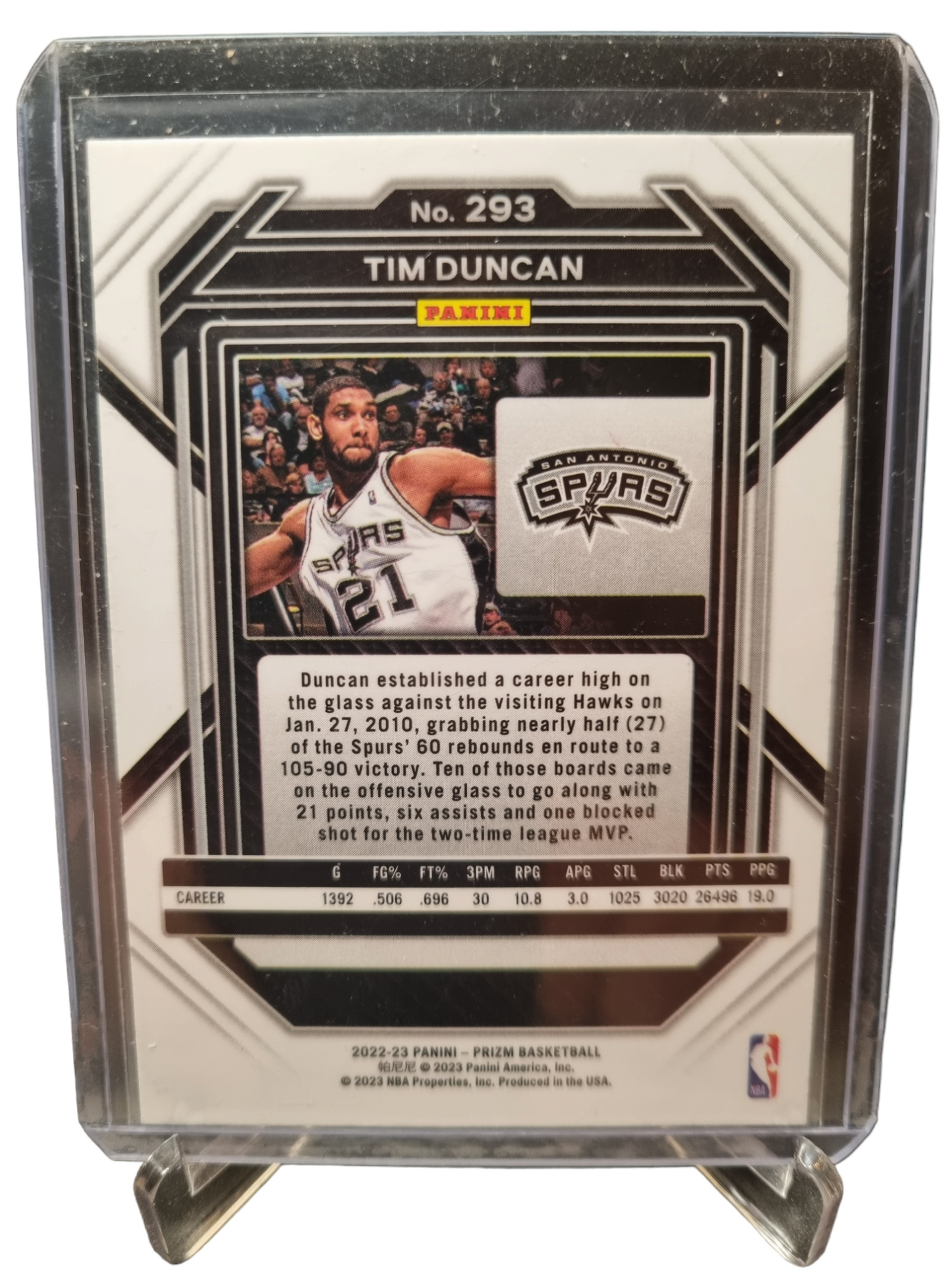 2022-23 Panini Prizm #293 Tim Duncan