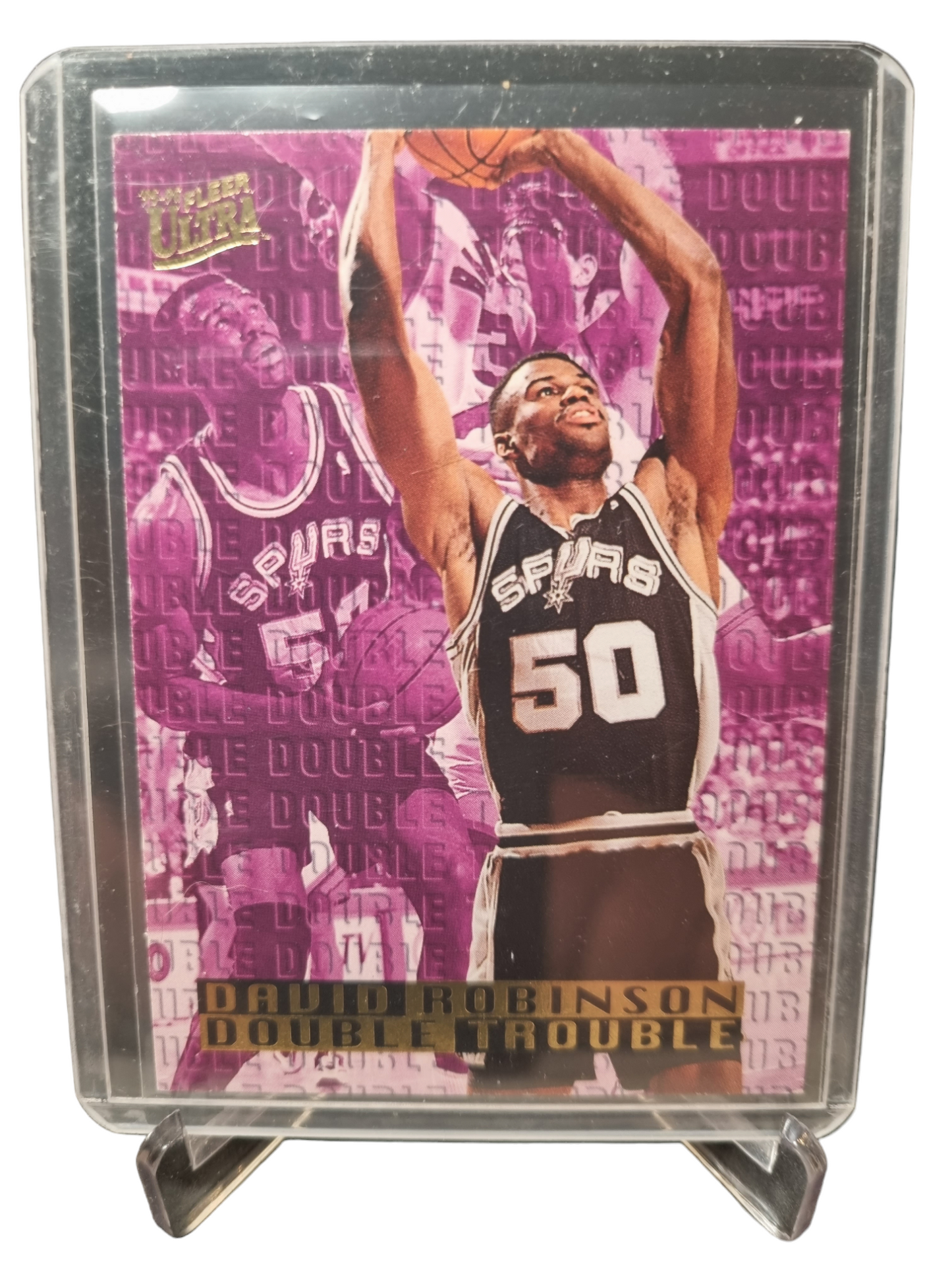 1995-96 Fleer Ultra #9 of 10 David Robinson Double Trouble