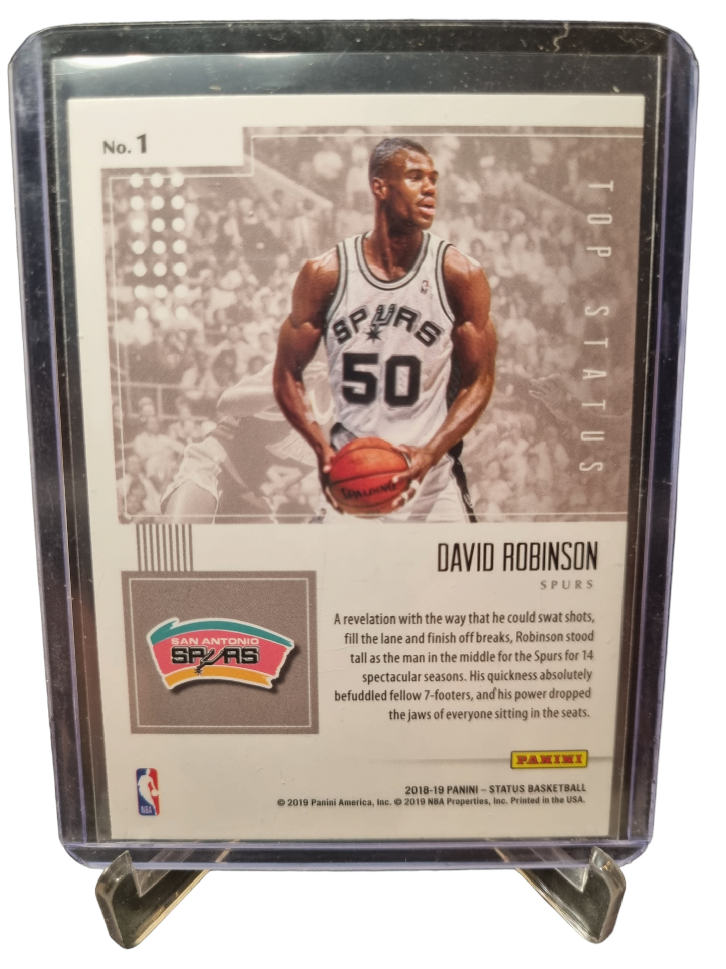 2018-19 Panini Status #1 David Robinson Top Status Silver