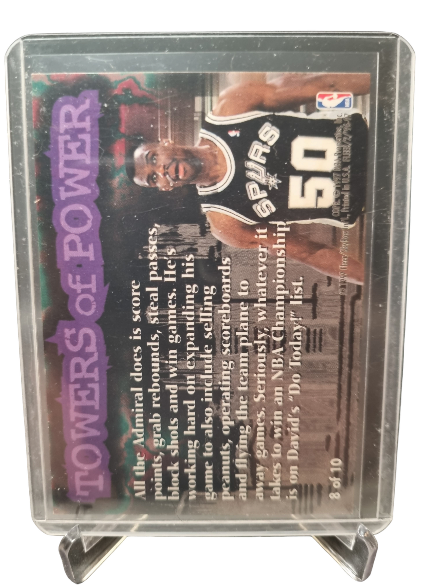 1996-97 Fleer #8 of 10 David Robinson Towers Of Power