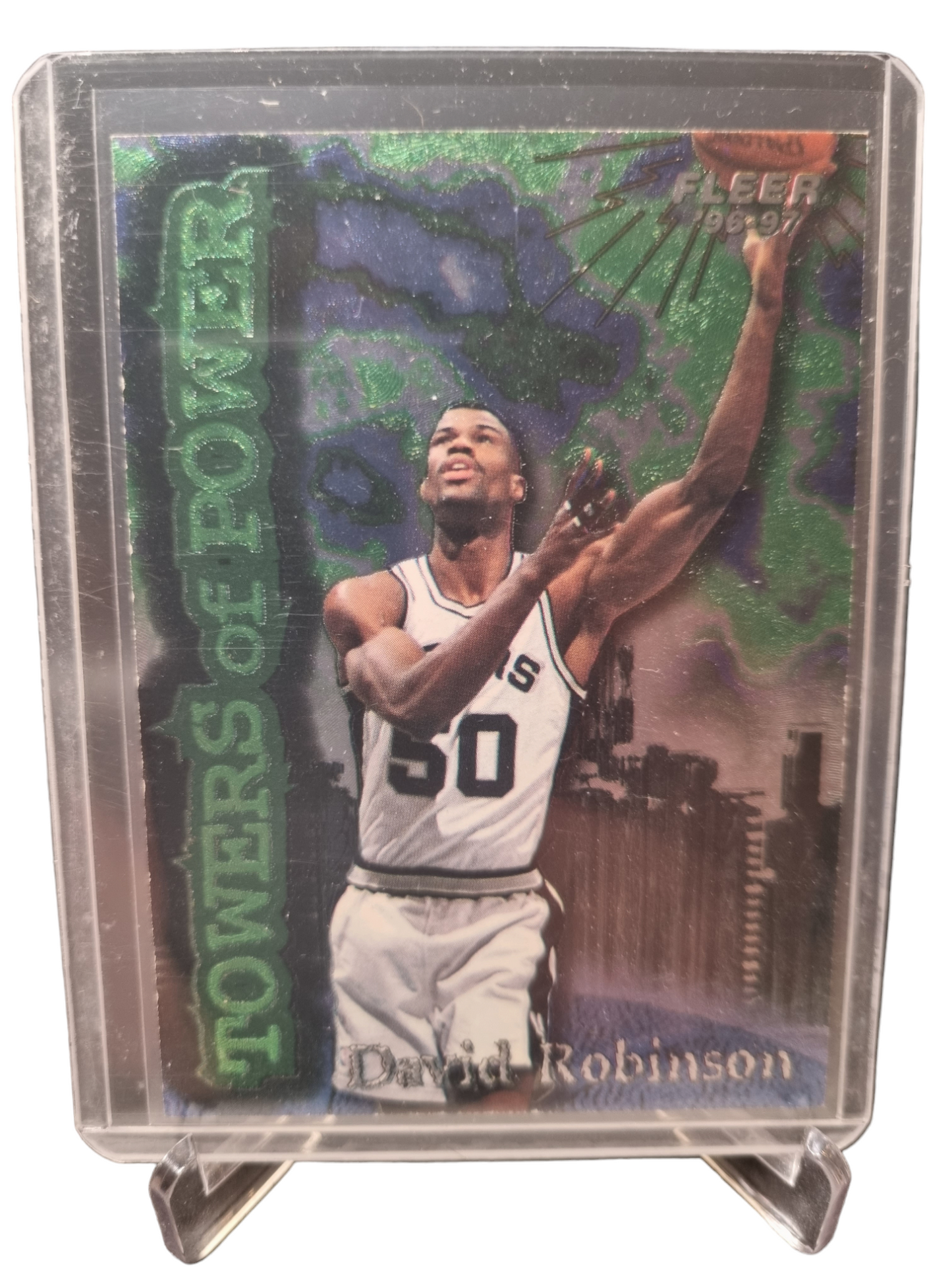 1996-97 Fleer #8 of 10 David Robinson Towers Of Power