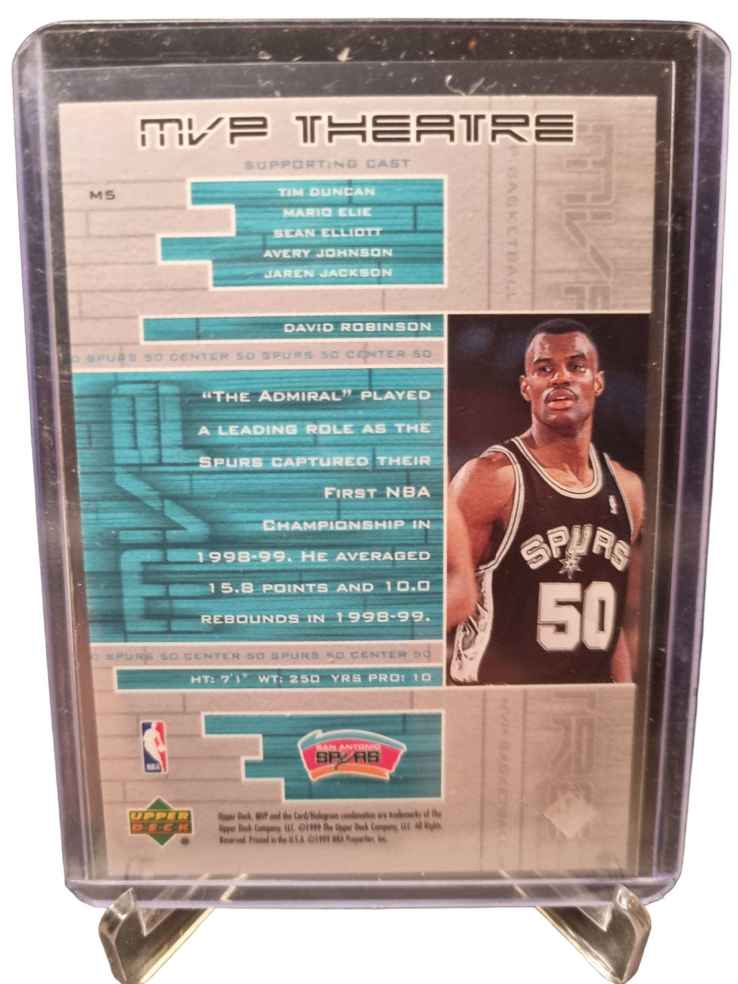 1999 Upper Deck #M5 David Robinson MVP Theatre