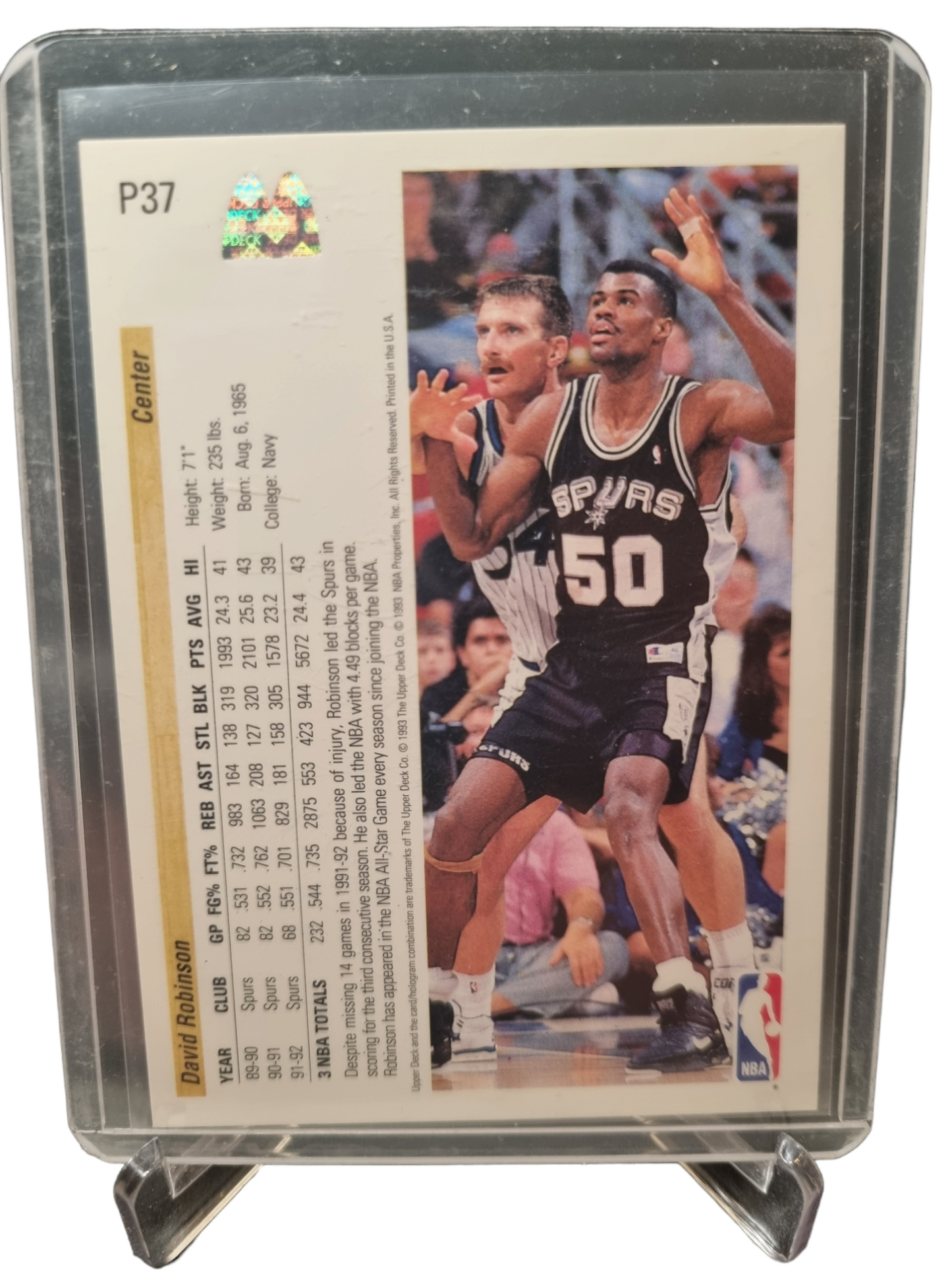 1993 Upper Deck #P37 David Robinson