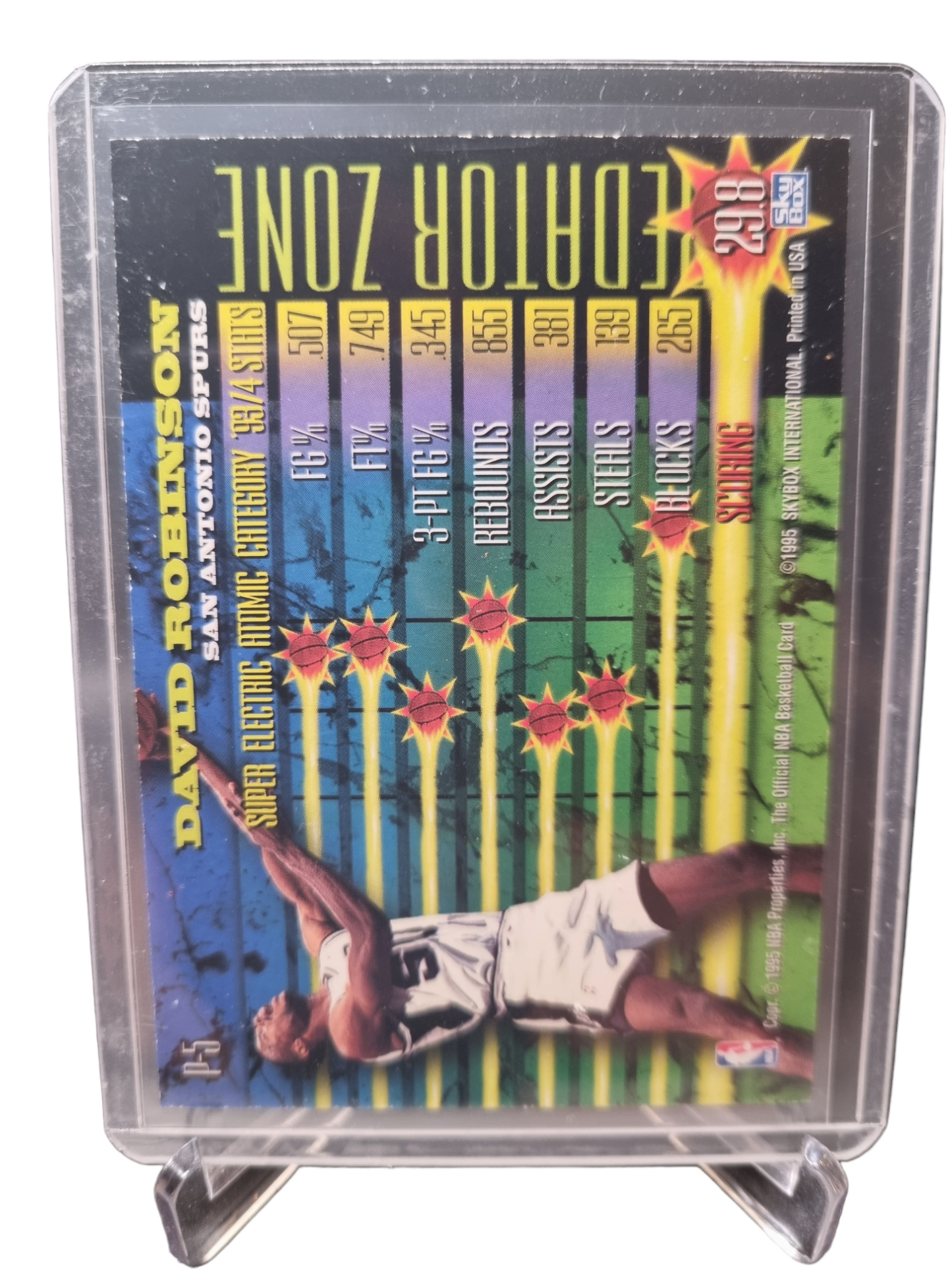 1995 Hoops #P-5 David Robinson Hoops Power Predator