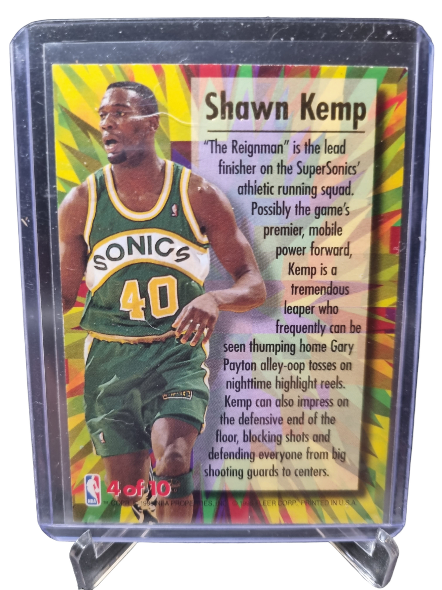 1995 Fleer Ultra #4 of 10 Shawn Kemp Ultra Power