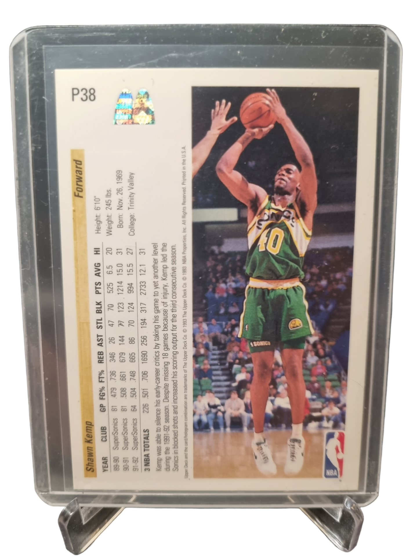 1993 Upper Deck #P38 Shawn Kemp