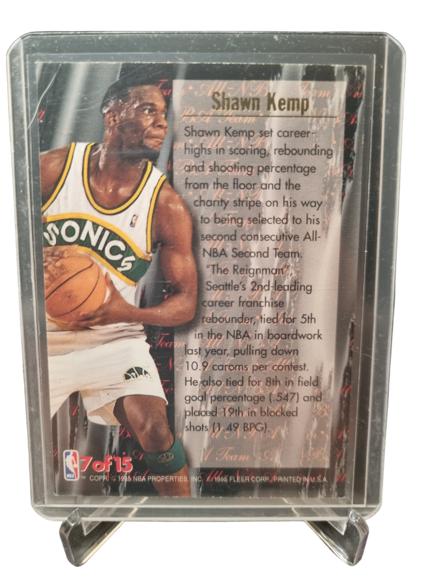 1995-96 Fleer Ultra #7 of 15 Shawn Kemp ALL-NBA 2nd Team