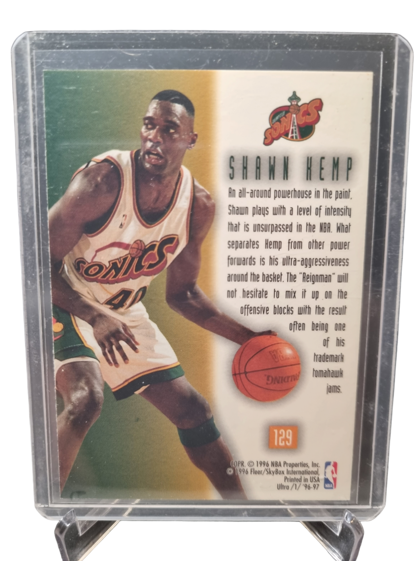 1996-97 Fleer Ultra #129 Shawn Kemp On The Block