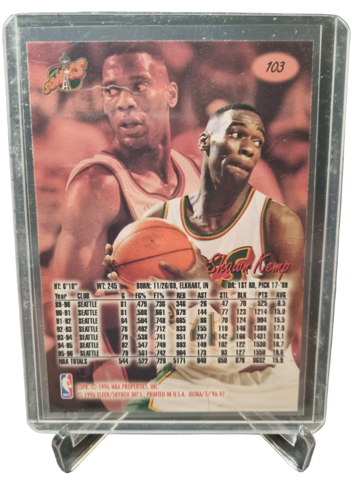 1996-97 Fleer Ultra #103 Shawn Kemp