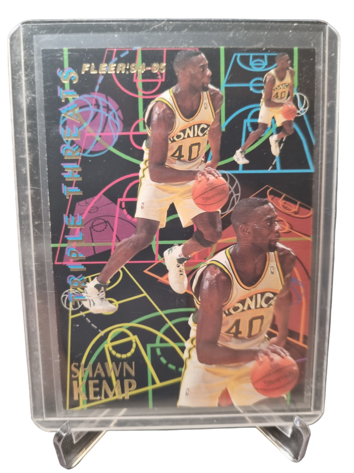 1994-95 Fleer Ultra #3 of 10 Shawn Kemp Triple Threats