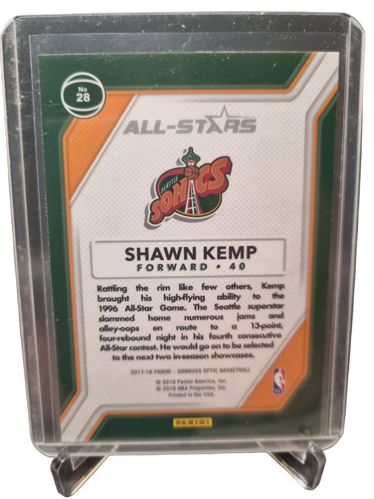 2017-18 Panini Donruss Optic #28 Shawn Kemp All-Stars