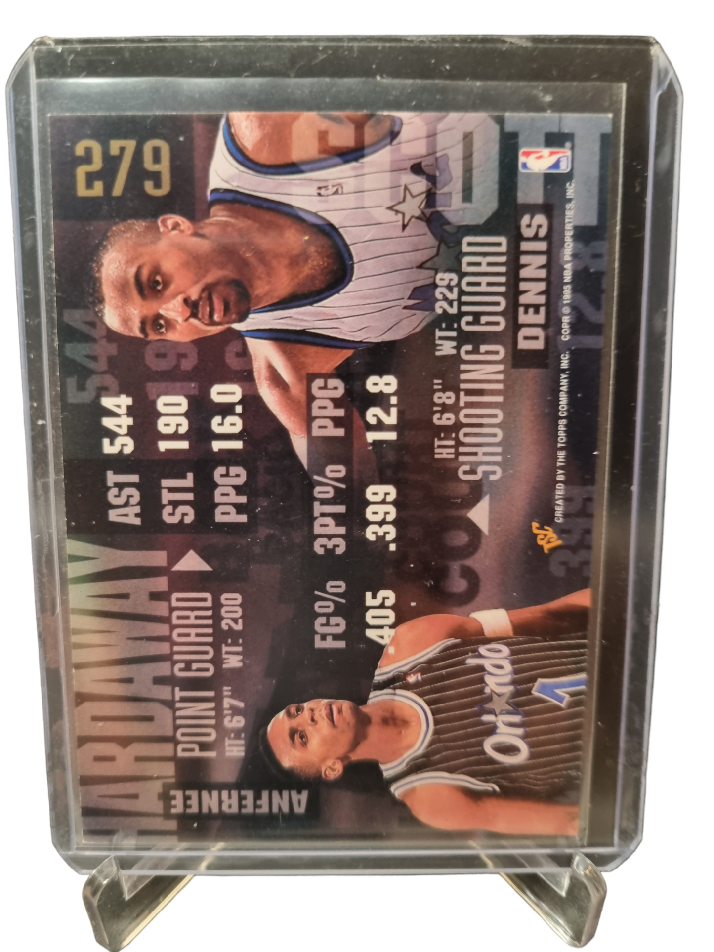 1995 Topps Stadium Club #279 Anfernee Hardaway/Dennis Scott Tandem Back Court