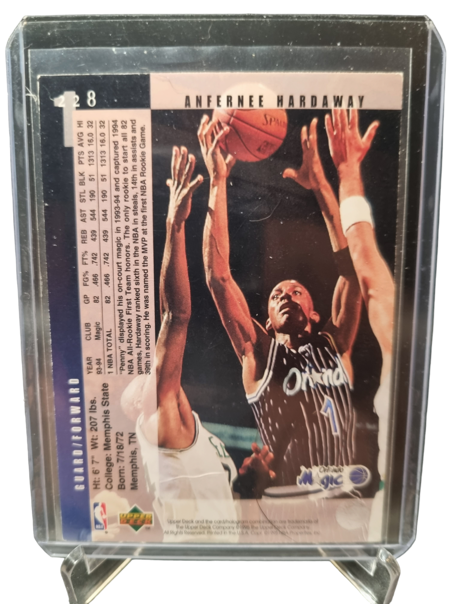 1995 Upper Deck #228 Anfernee Hardaway