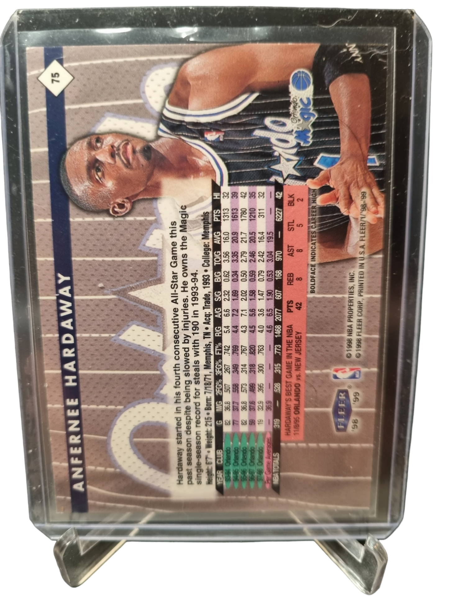 1998-99 Fleer #75 Anfernee Hardaway Fleer Tradition