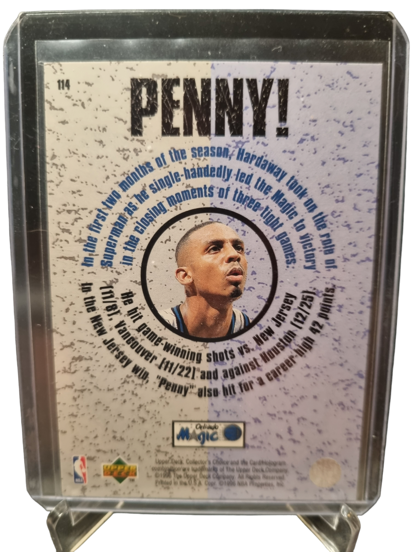 1996 Upper Deck #114 Anfernee Hardaway Penny