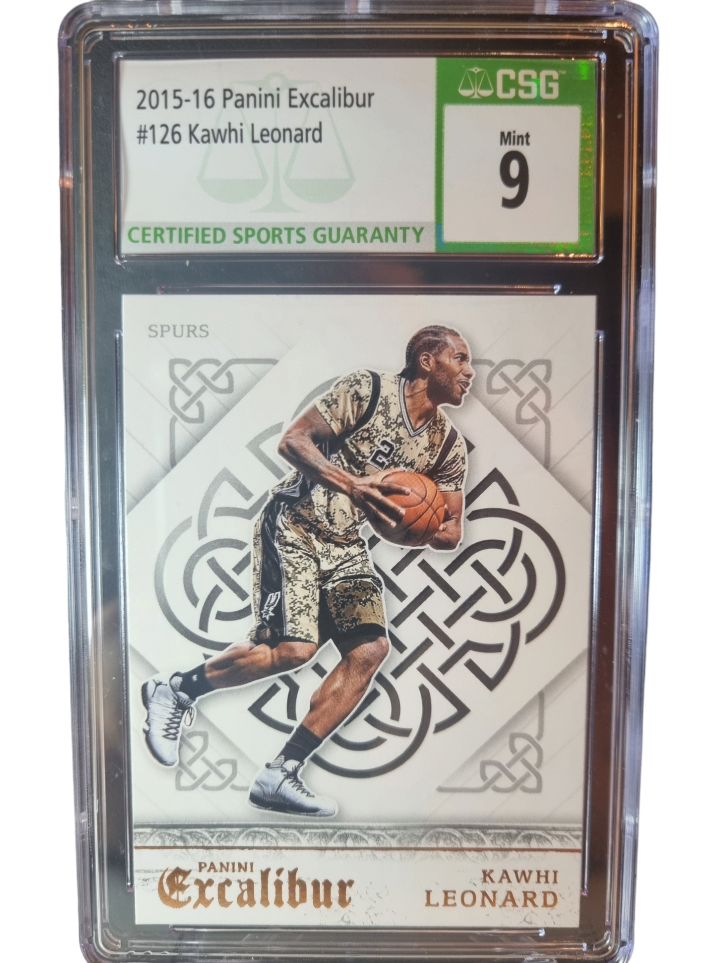 2015 Panini Excalibur #126 Kawhi Leonard CSG 9 Mint