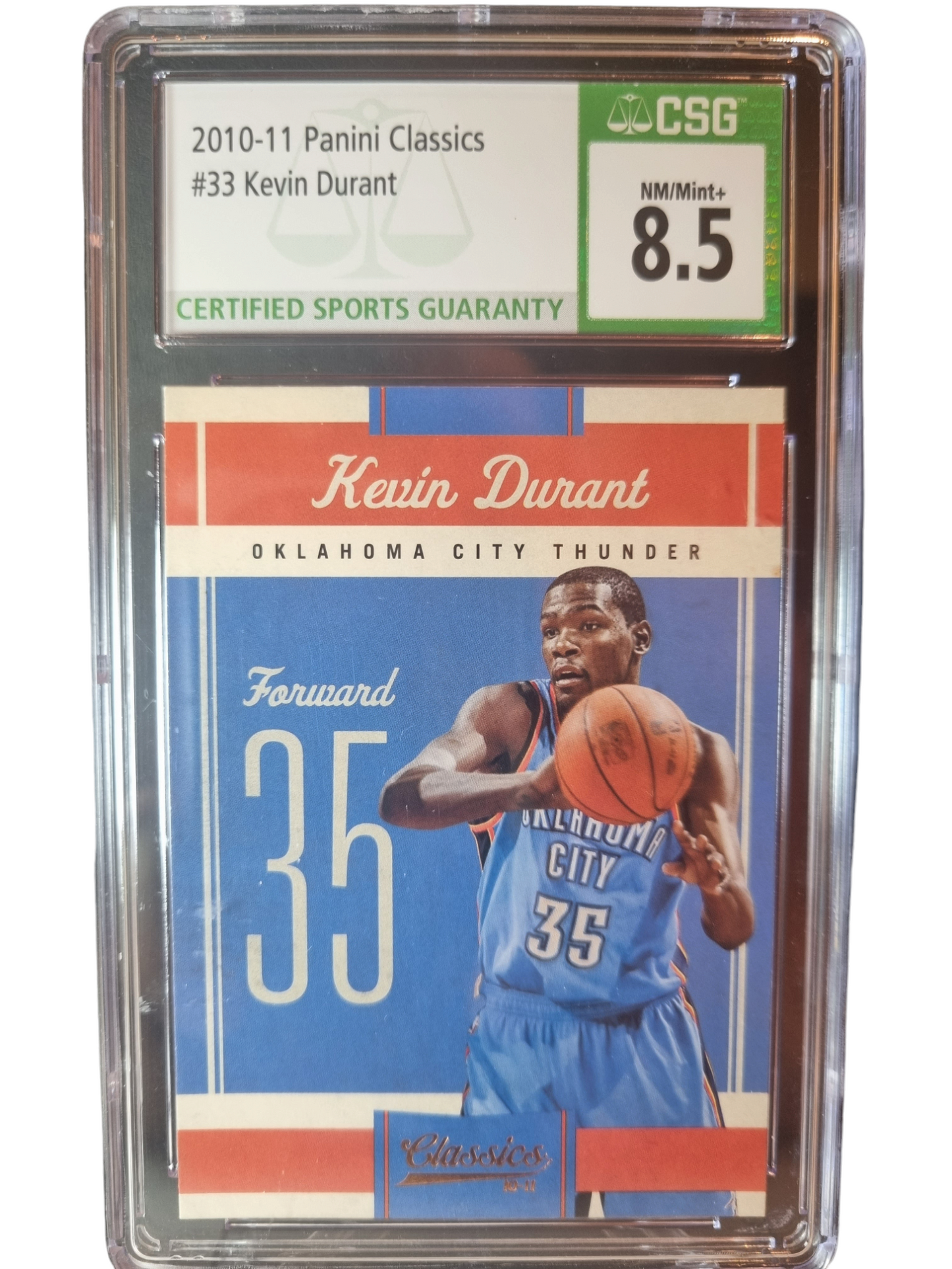 2010 Panini Classics #33 Kevin Durant CSG 8.5 Near Mint