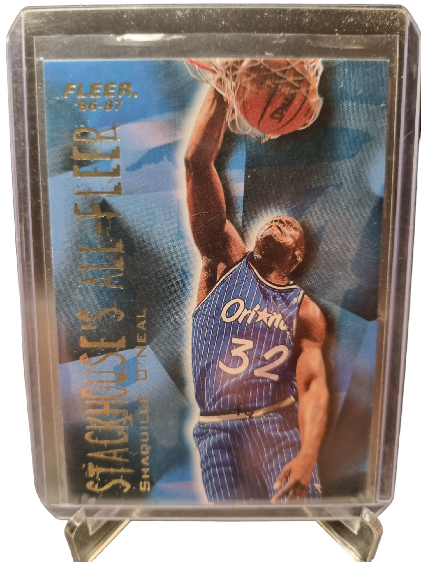 1996 Fleer #9 of 12 Shaquille O'Neal Stackhouse's All-Fleer