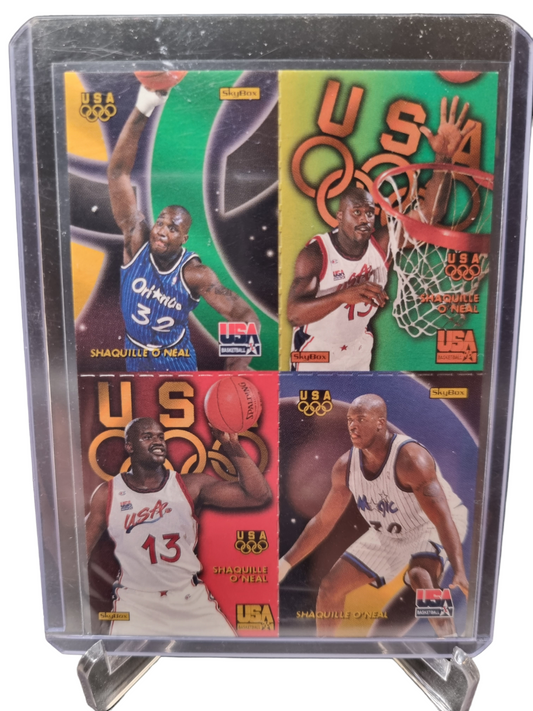 1996 Skybox #Q7 Shaquille O'Neal USA Basketball Quads