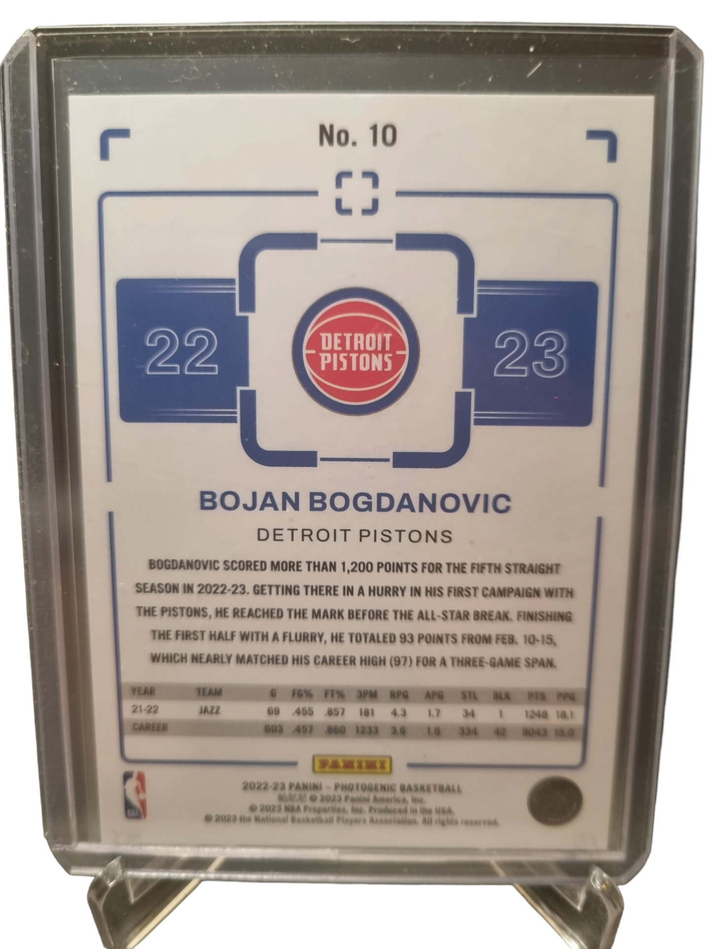 2022-23 Photogenic #10 Bojan Bogdanovic