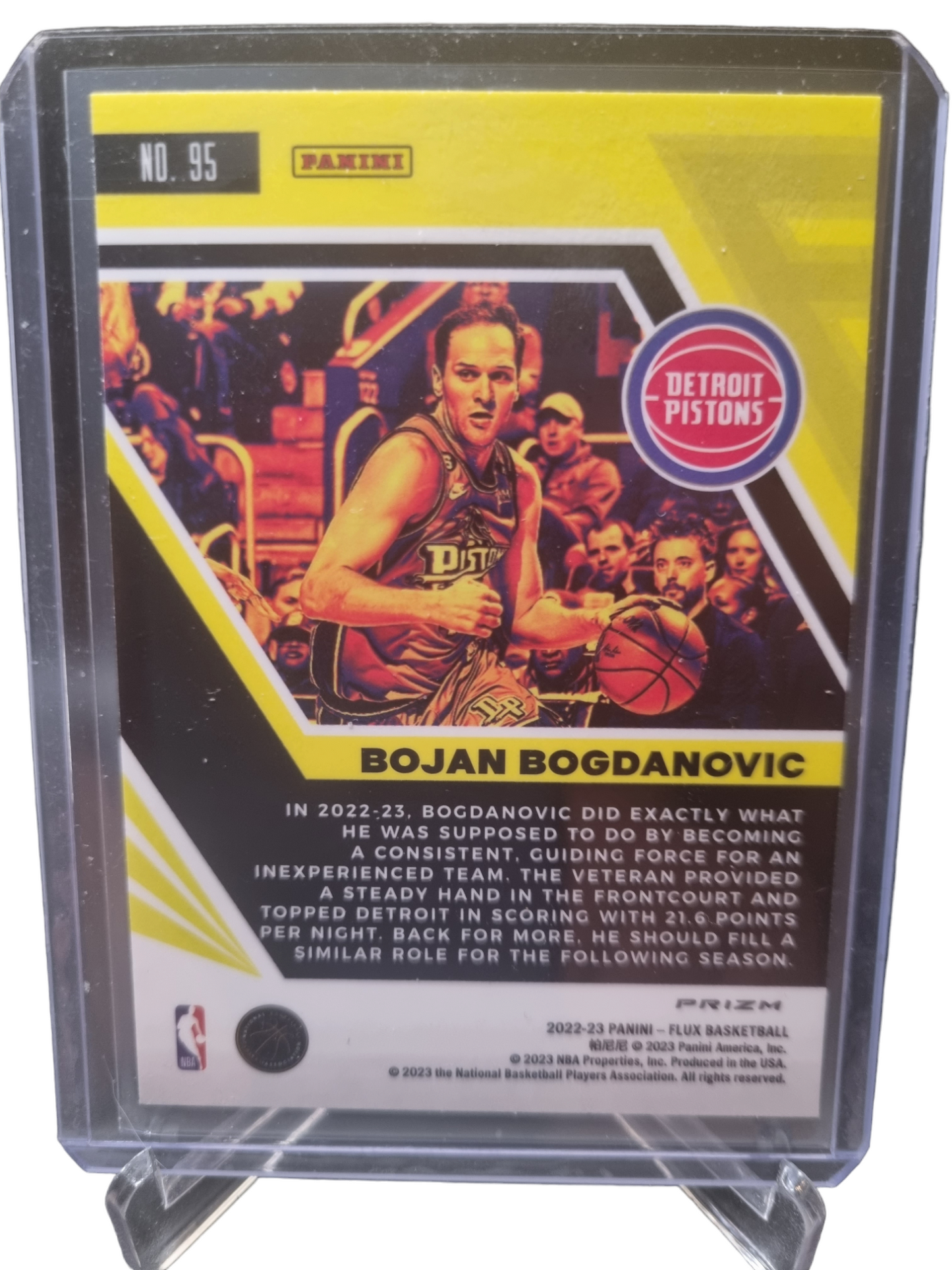 2022-23 Flux #95 Bojan Bogdanovic Silver Prizm