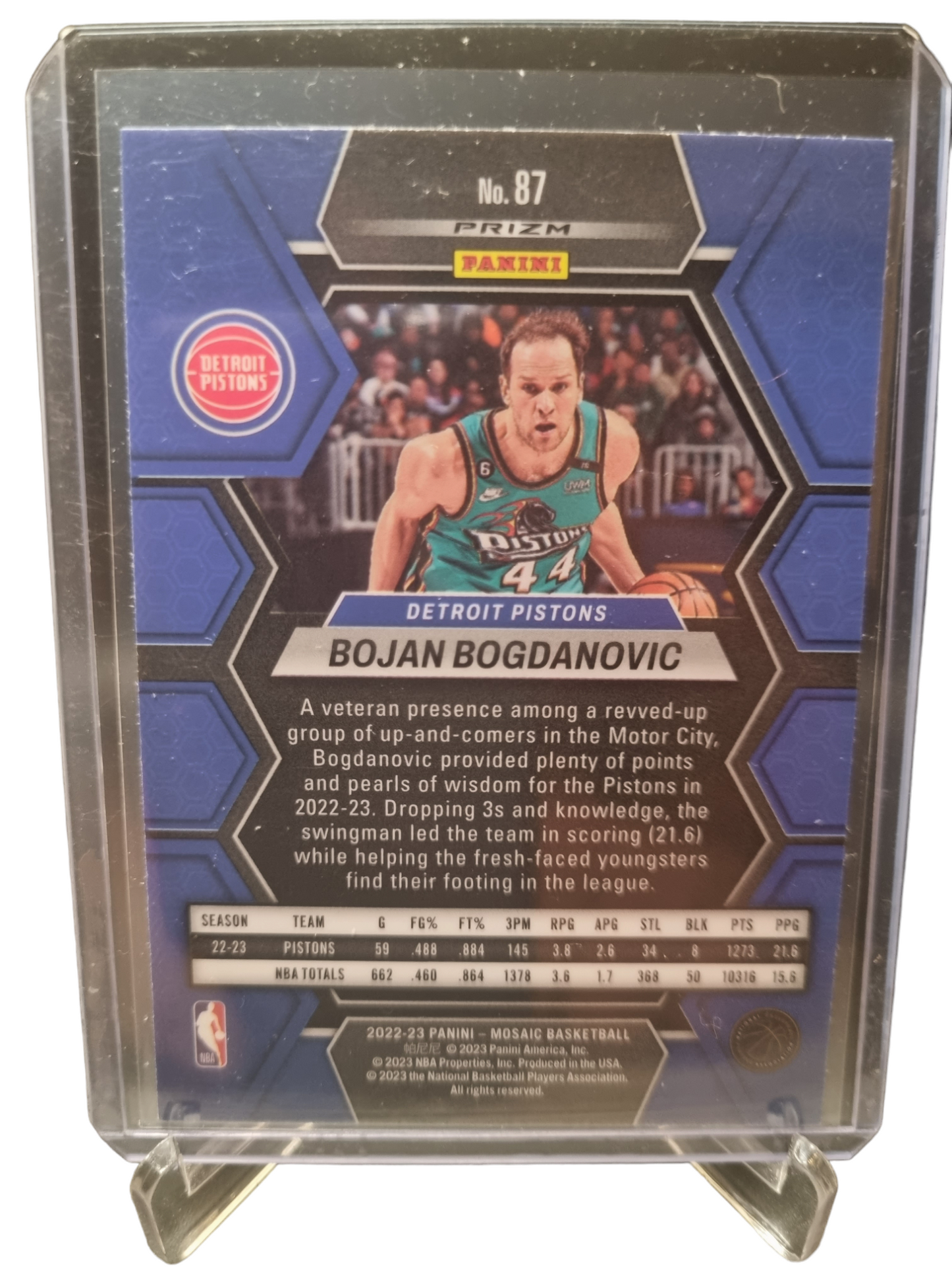 2022-23 Mosaic #87 Bojan Bogdanovic Red Prizm