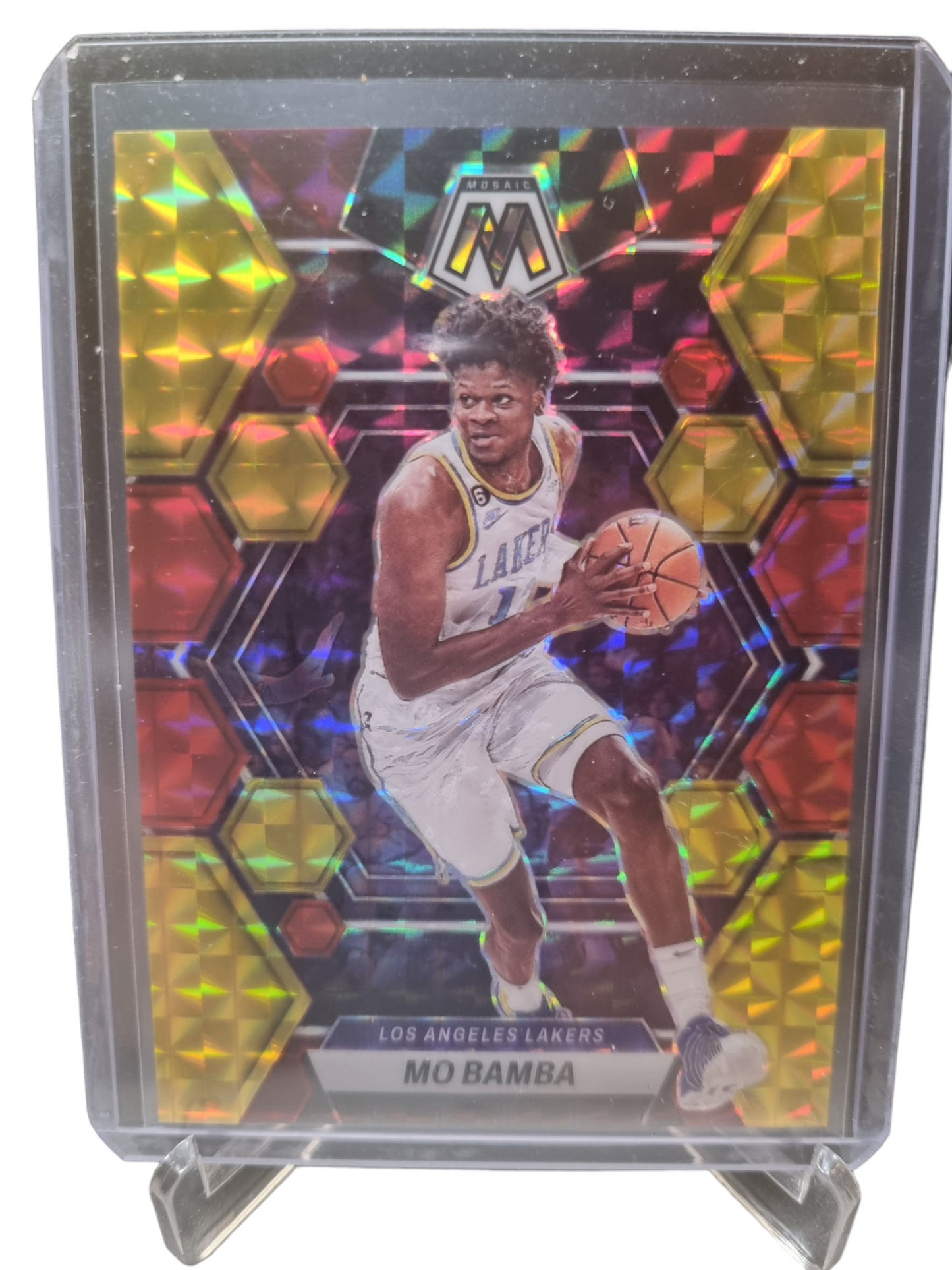 2022-23 Mosaic #81 Mo Bamba Yellow/Red Prizm 24/88